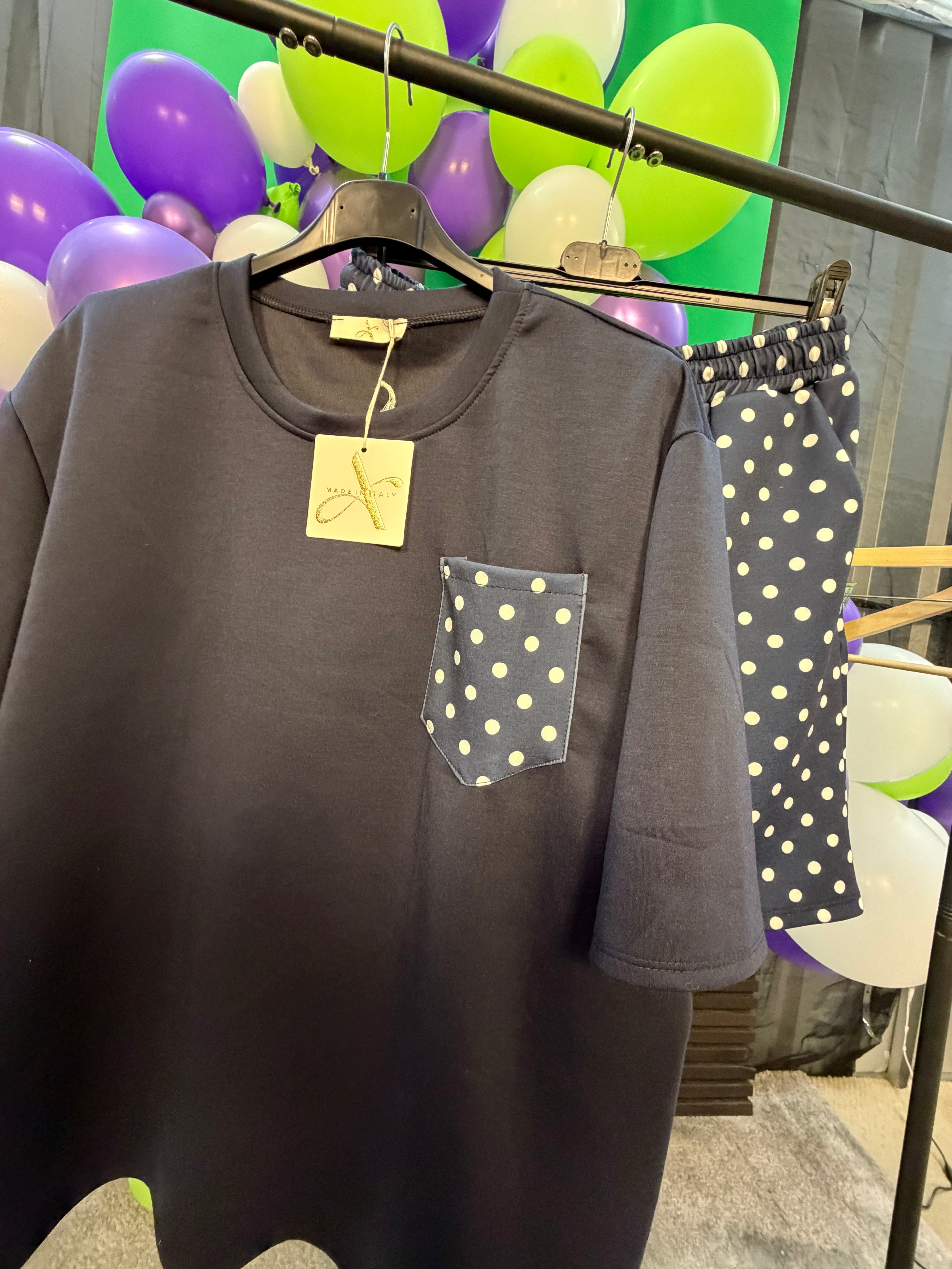 ROSIE- One Size 14-22 Polka Dot Co-Ord