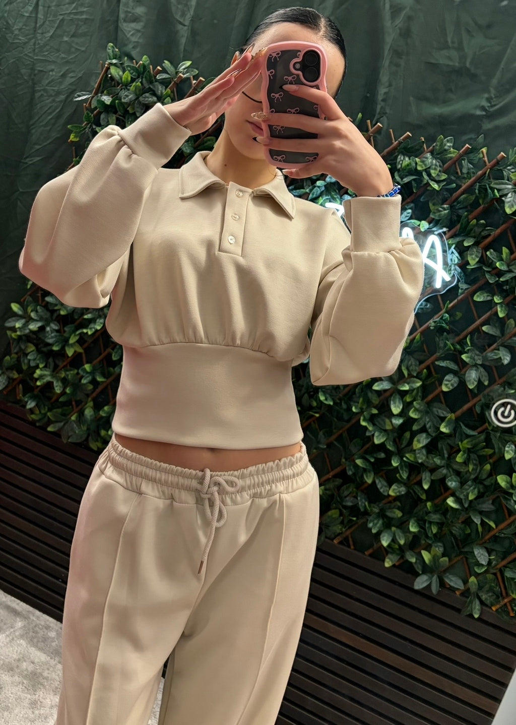 Soft feel, compression waist tracksuit. (6-12)