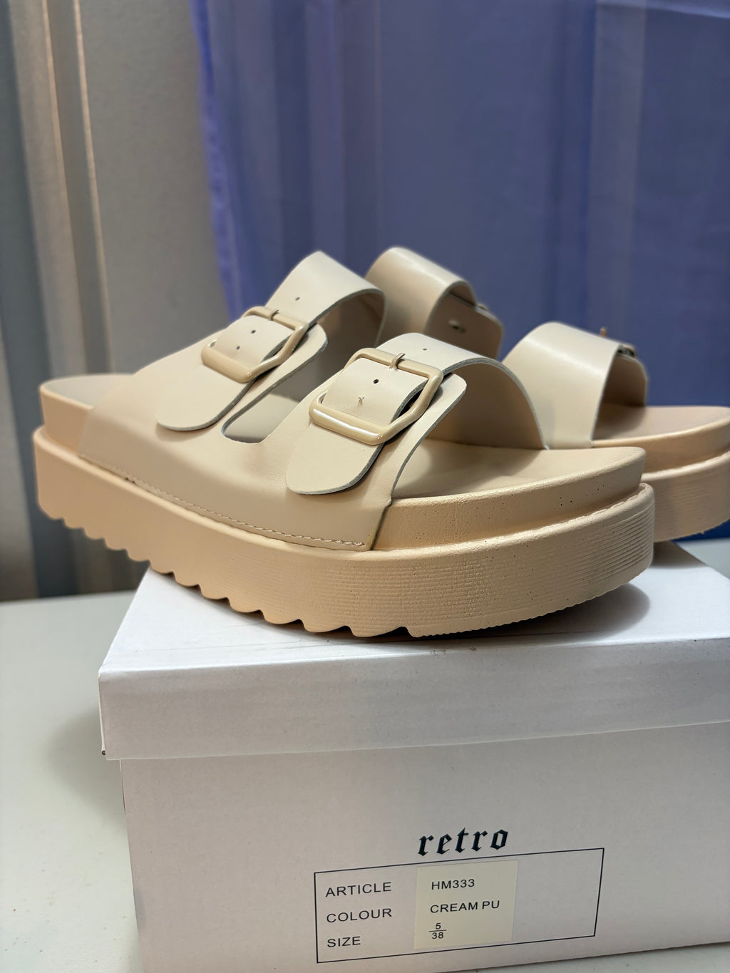 Evie- Double Strap Sandal.