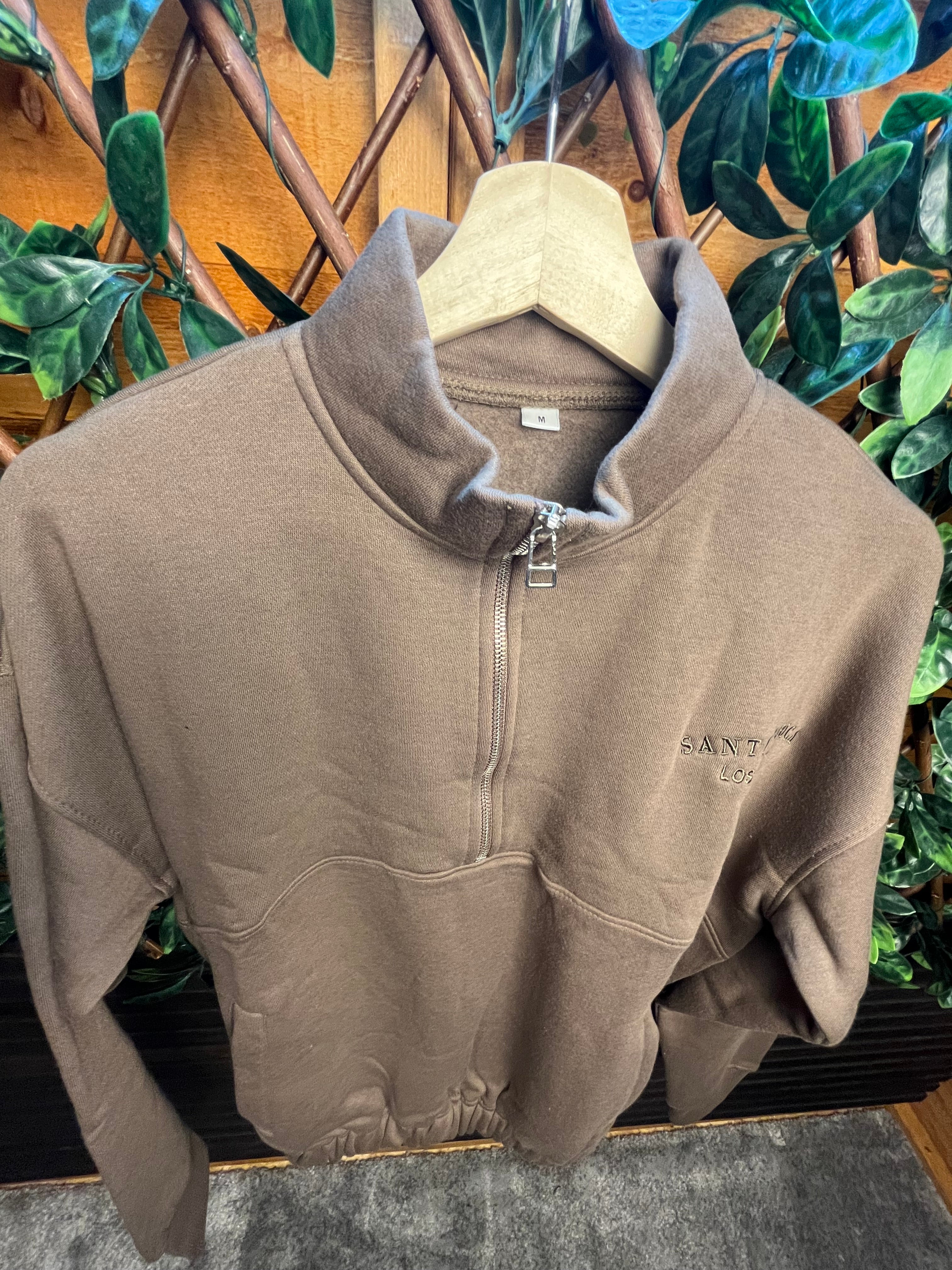 Santa Monica Half Zip Fleece Lined Jumper.