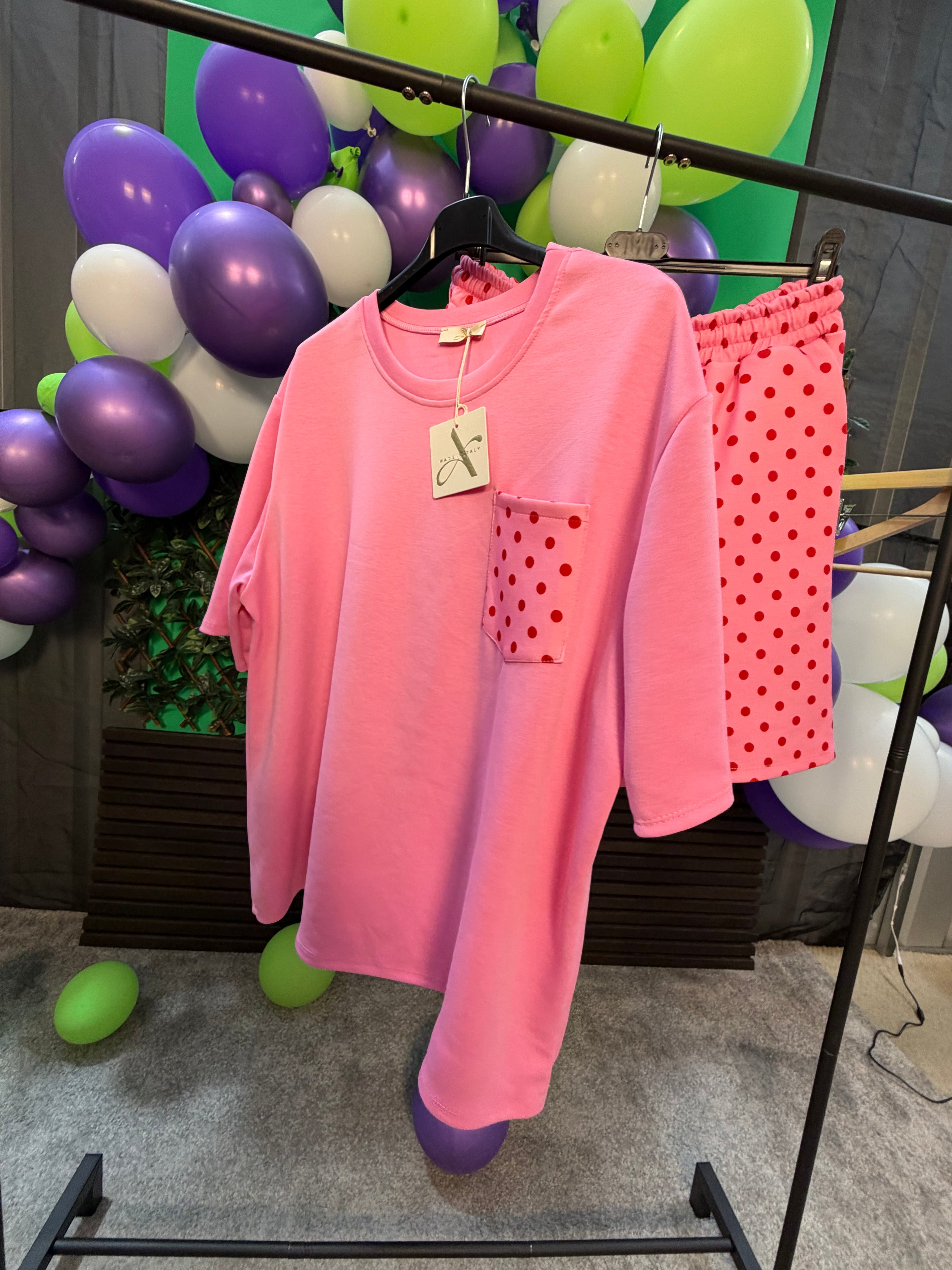 ROSIE- One Size 14-22 Polka Dot Co-Ord