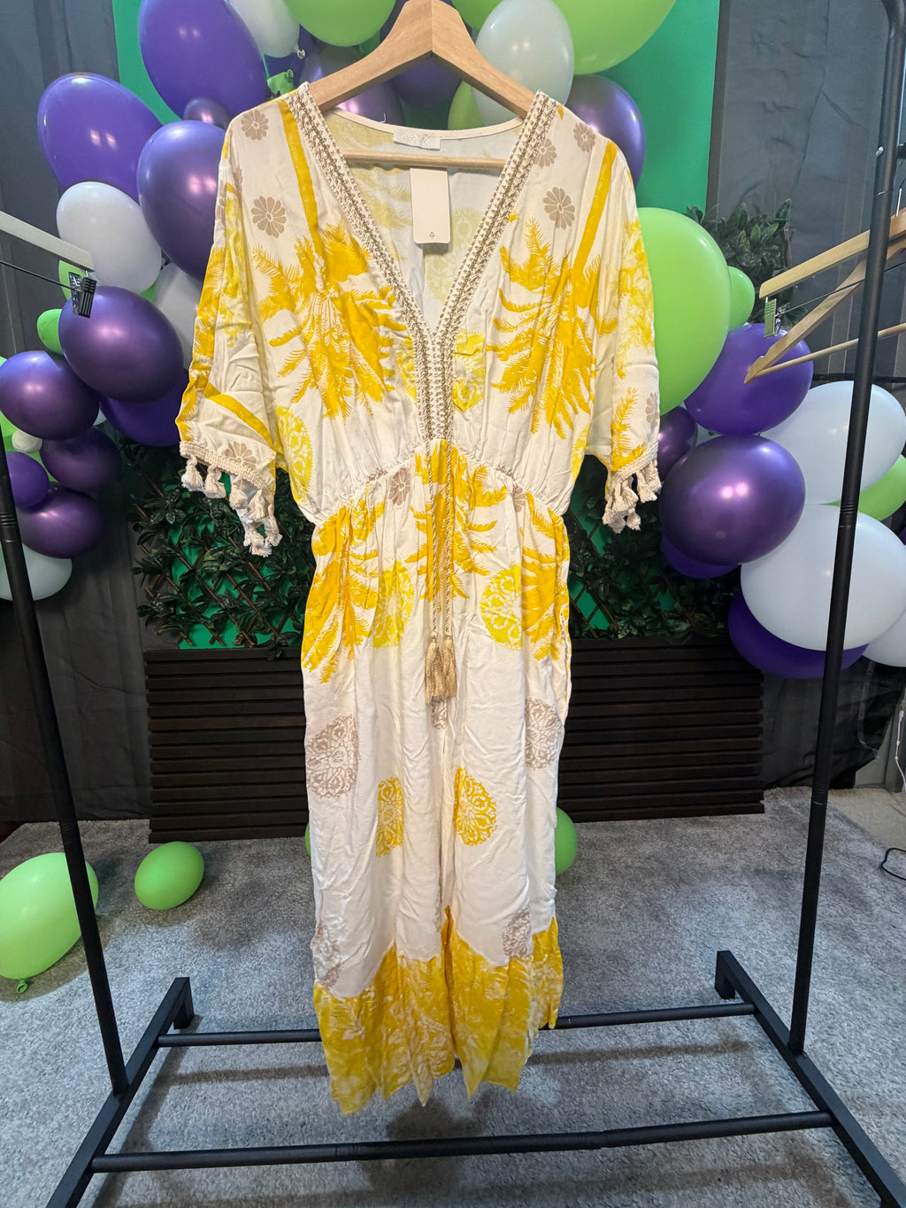 Plus Size Boho Style Midi Dress