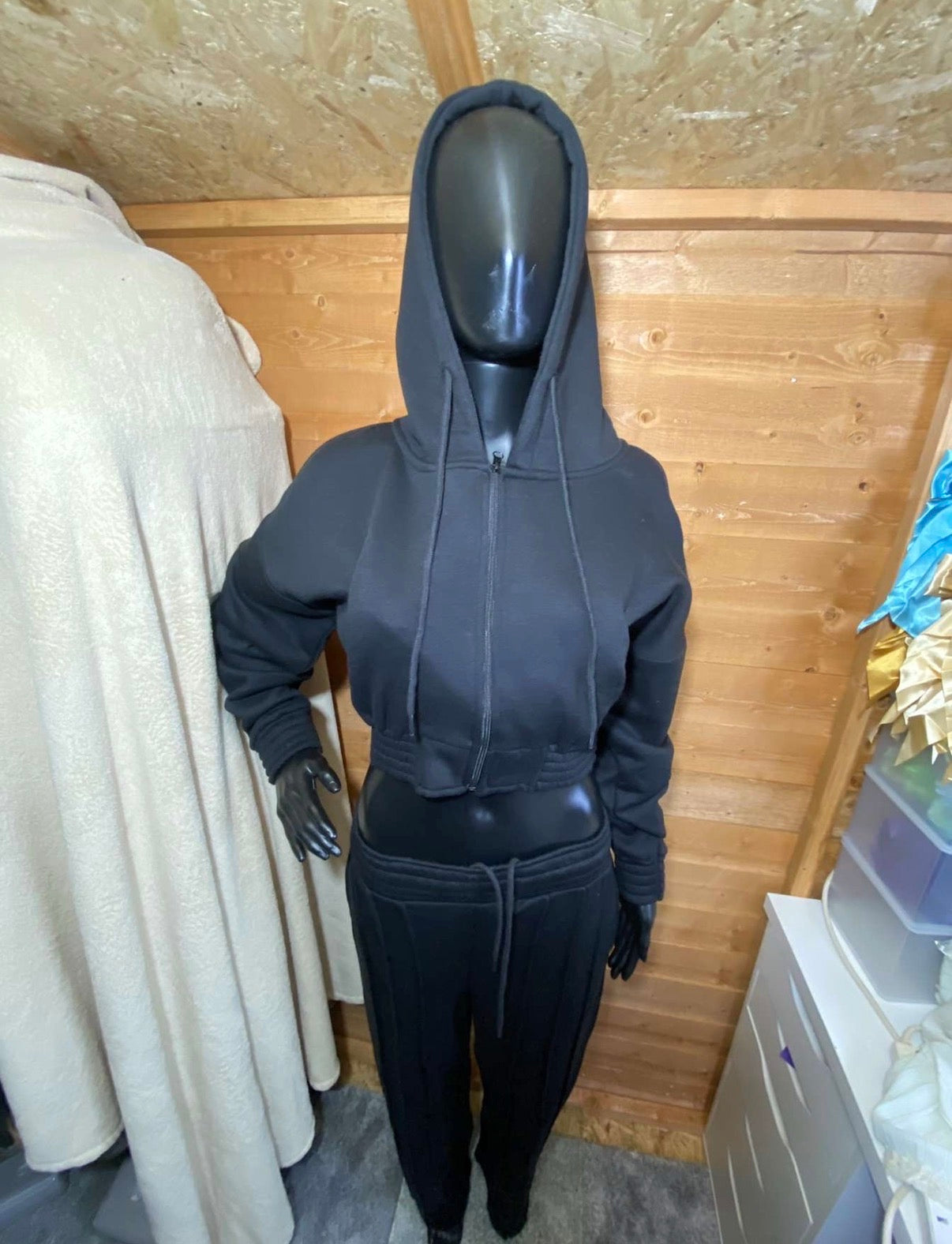 DARCIE- Cropped Zip Up Tracksuit