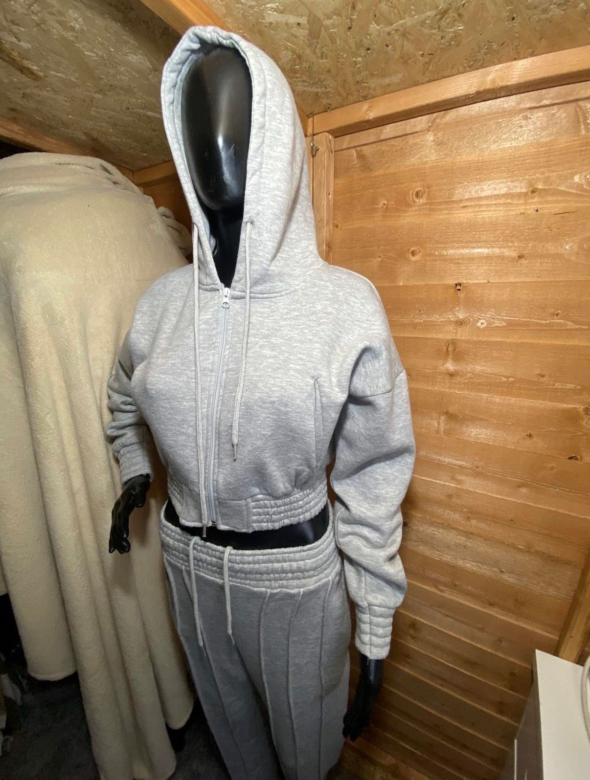DARCIE- Cropped Zip Up Tracksuit