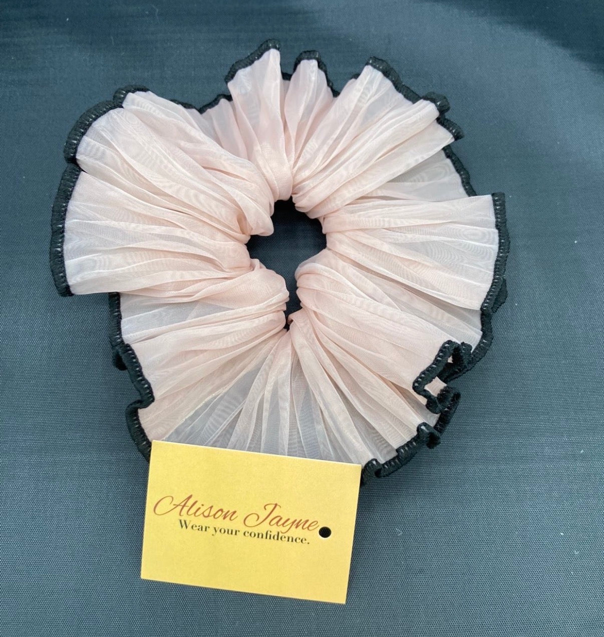 Bun Style, Thin, Chiffon Scrunchie