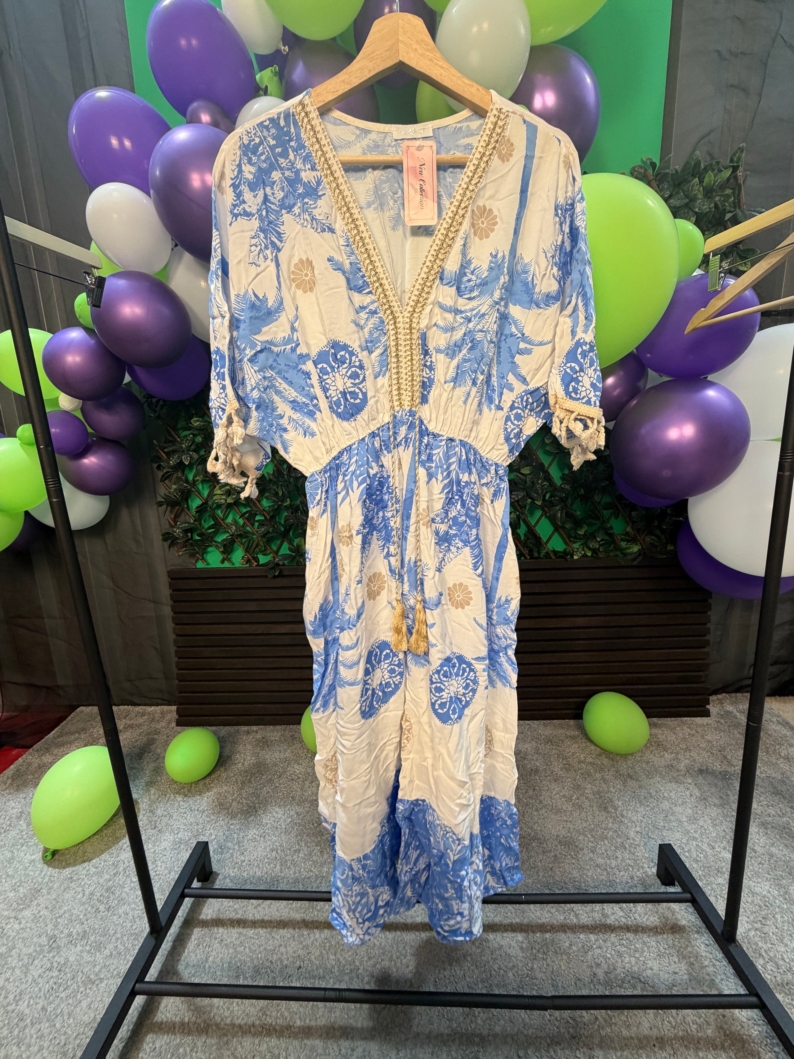 Plus Size Boho Style Midi Dress