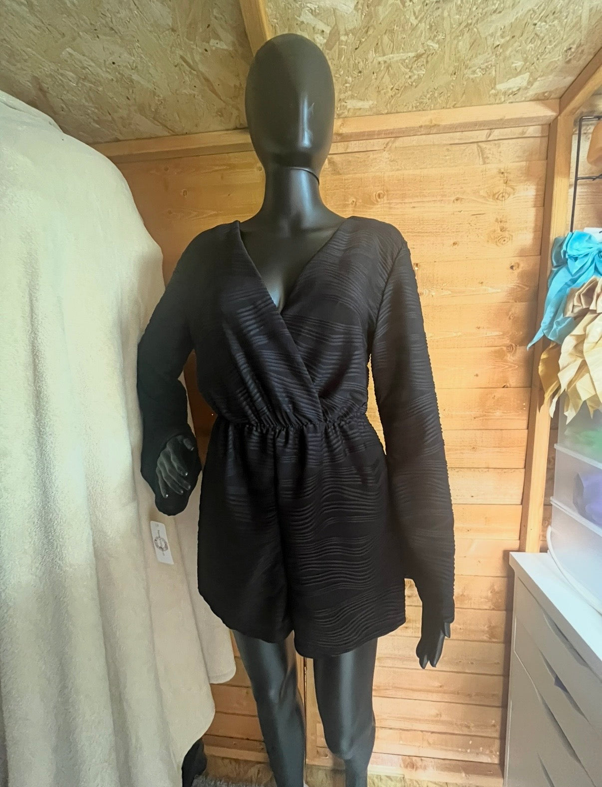 Long Sleeve, Detailed Playsuit