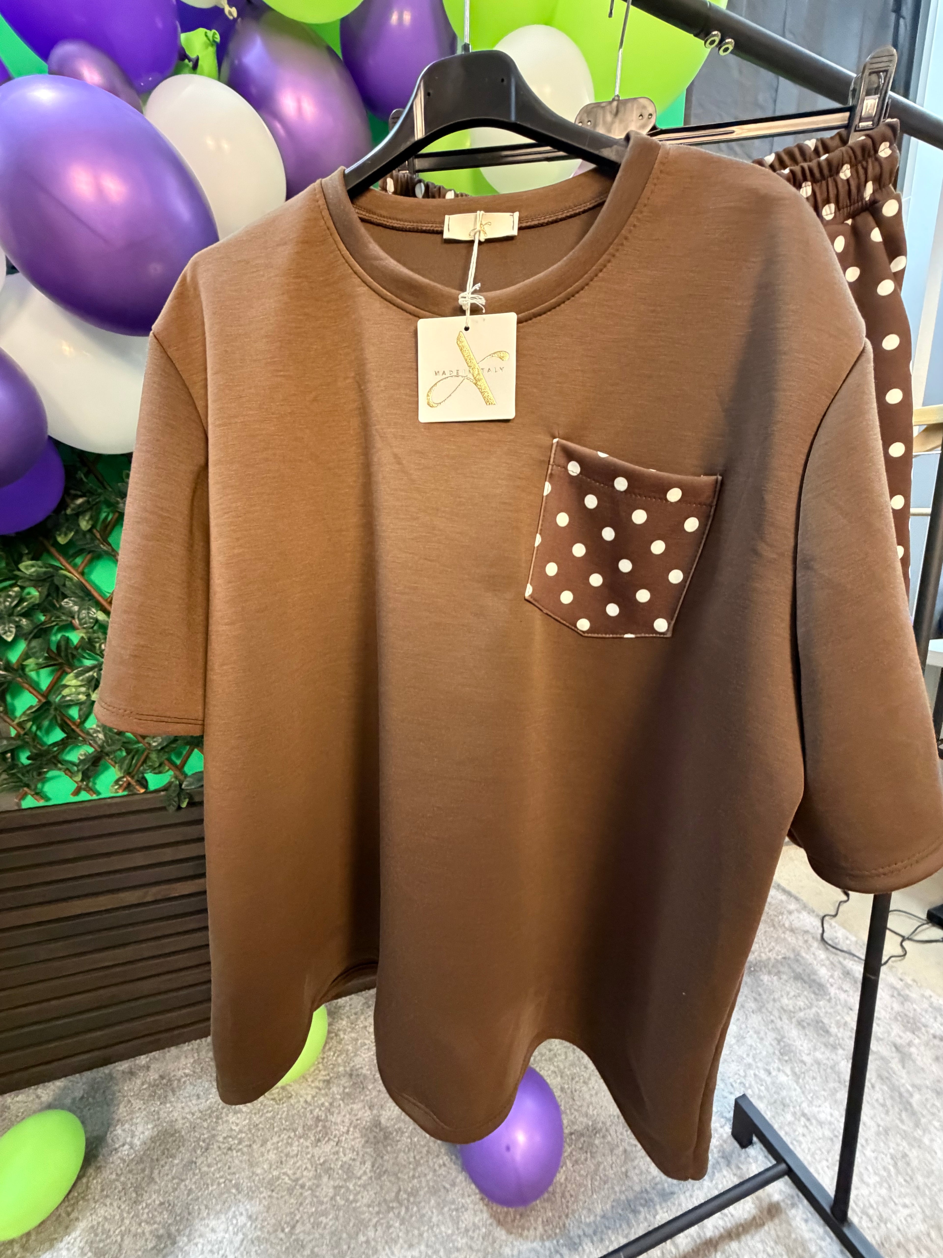 ROSIE- One Size 14-22 Polka Dot Co-Ord