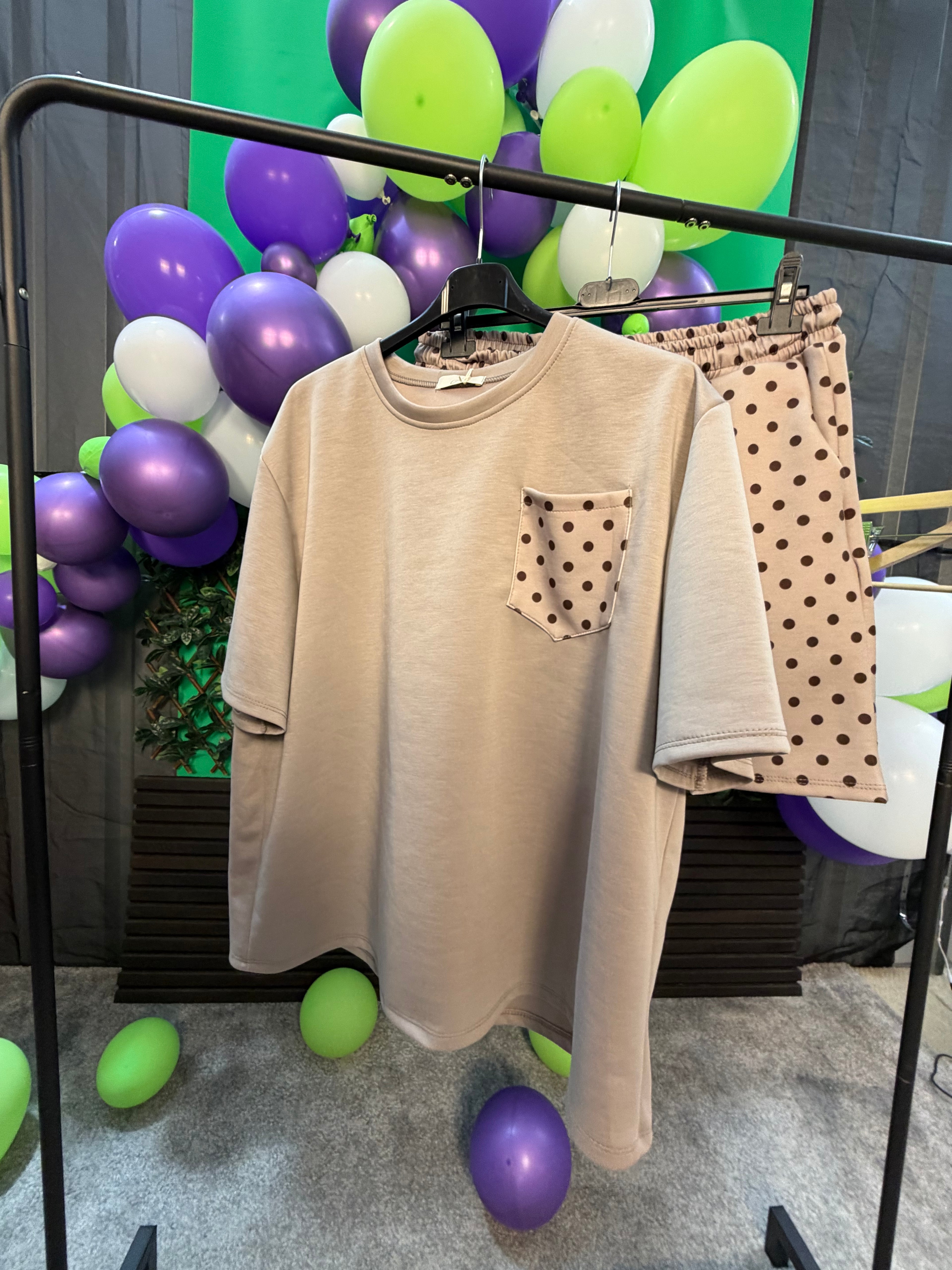 ROSIE- One Size 14-22 Polka Dot Co-Ord
