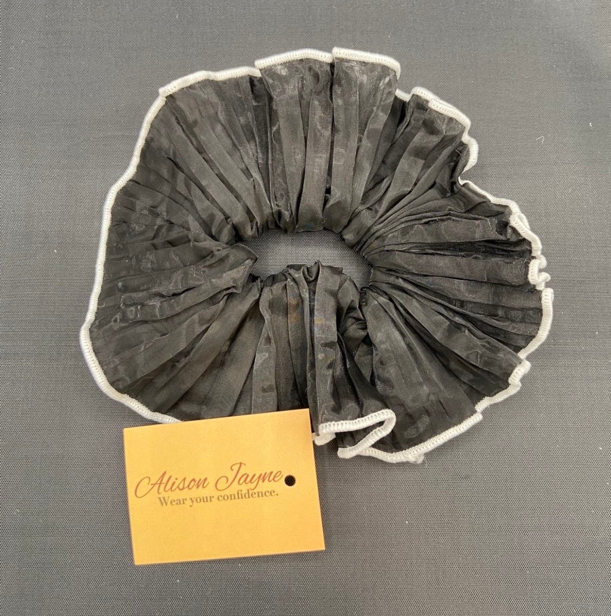 Bun Style, Thin, Chiffon Scrunchie