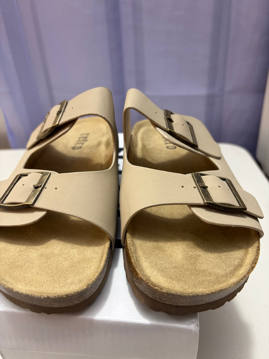 Joey- Nubuck Style, Double Strap Sandal.