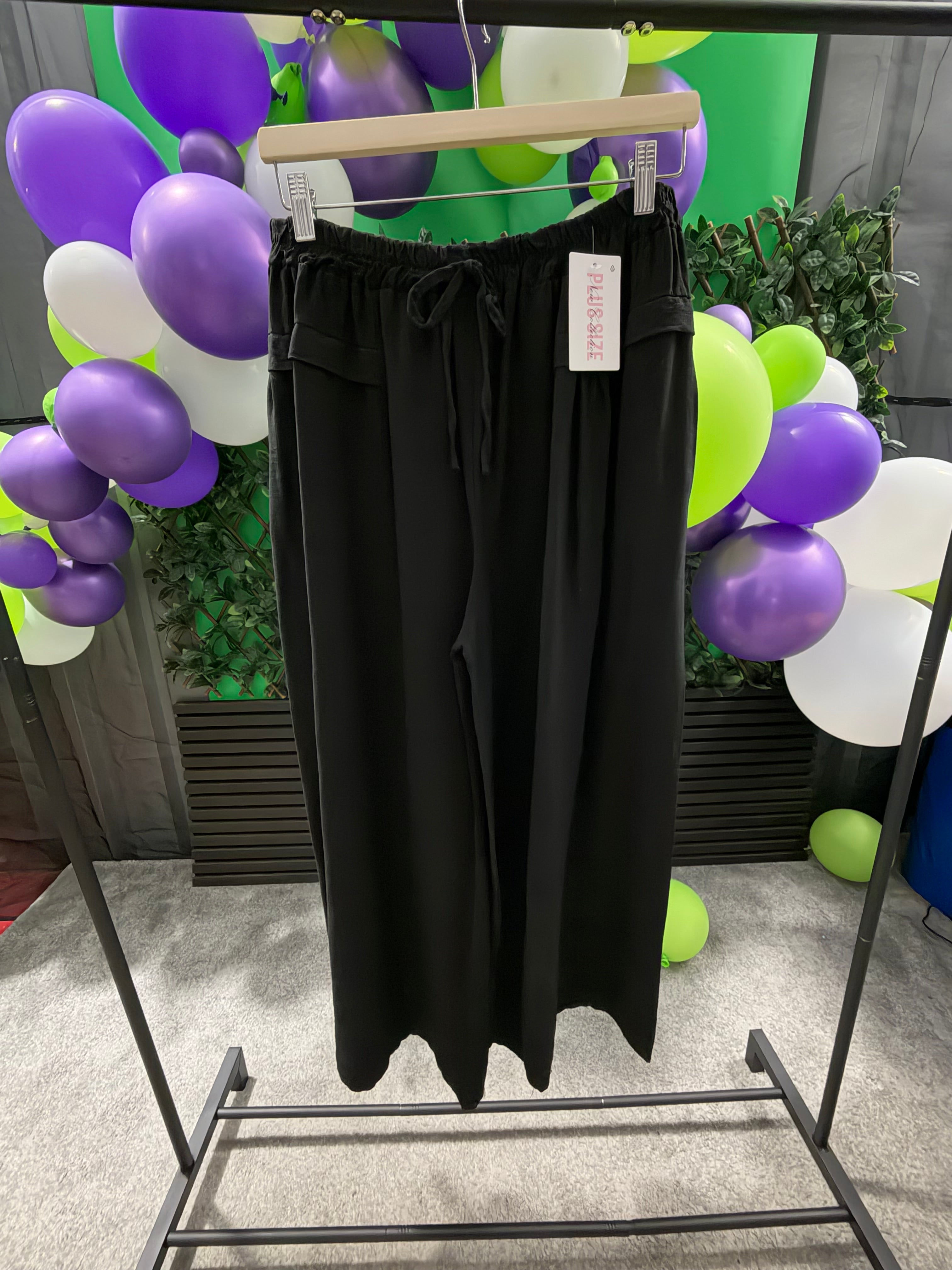 Plus Size- Lightweight, Elasticated Waist Trousers