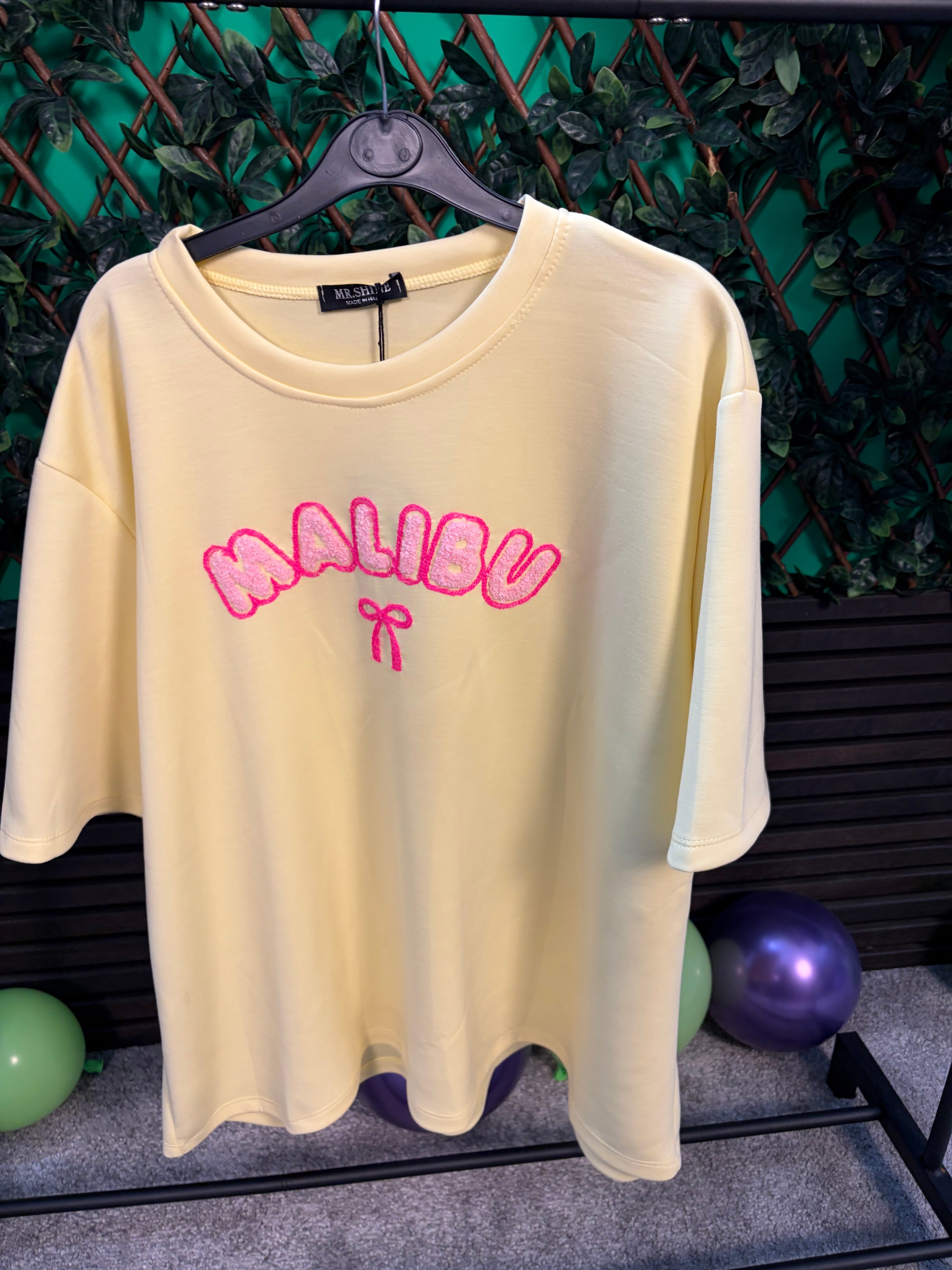 PLUS SIZE “Malibu” Soft feel, scuba style t-shirt (16-24).
