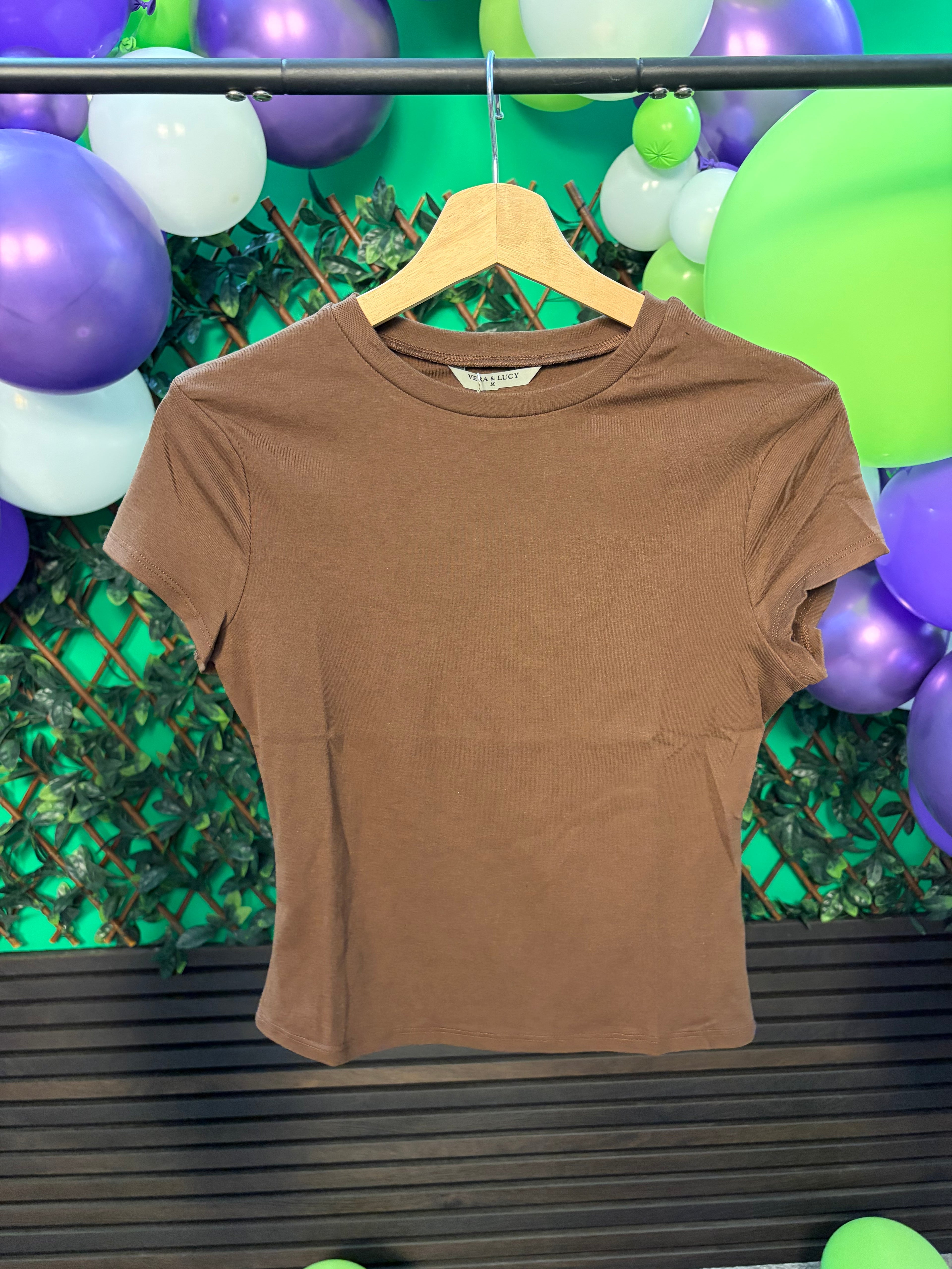 Annie- Plain Cropped T-Shirts