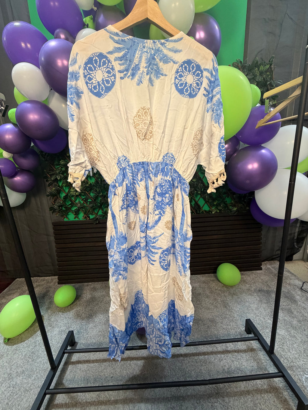 Plus Size Boho Style Midi Dress