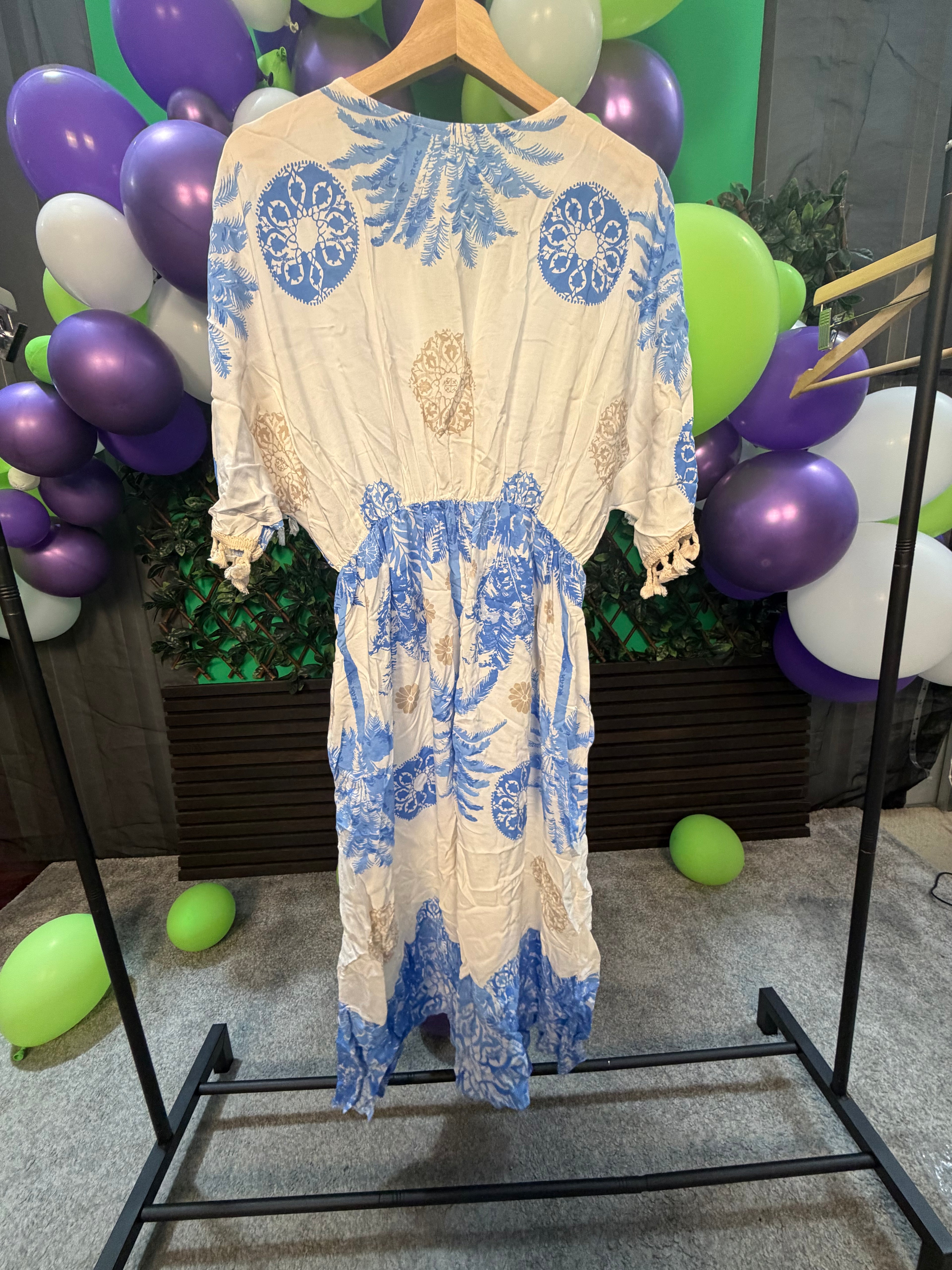 Plus Size Boho Style Midi Dress