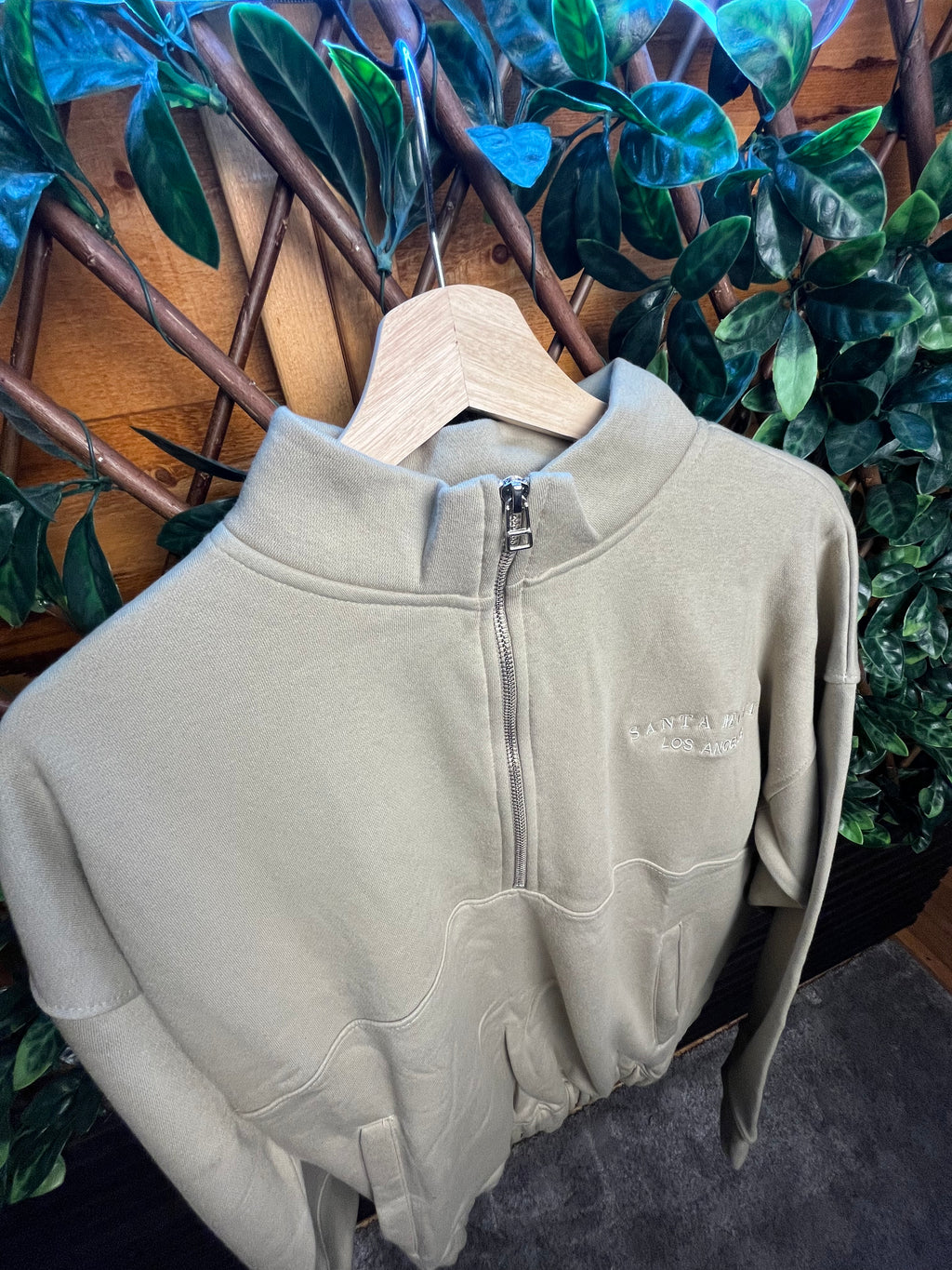 Santa Monica Half Zip Fleece Lined Jumper.