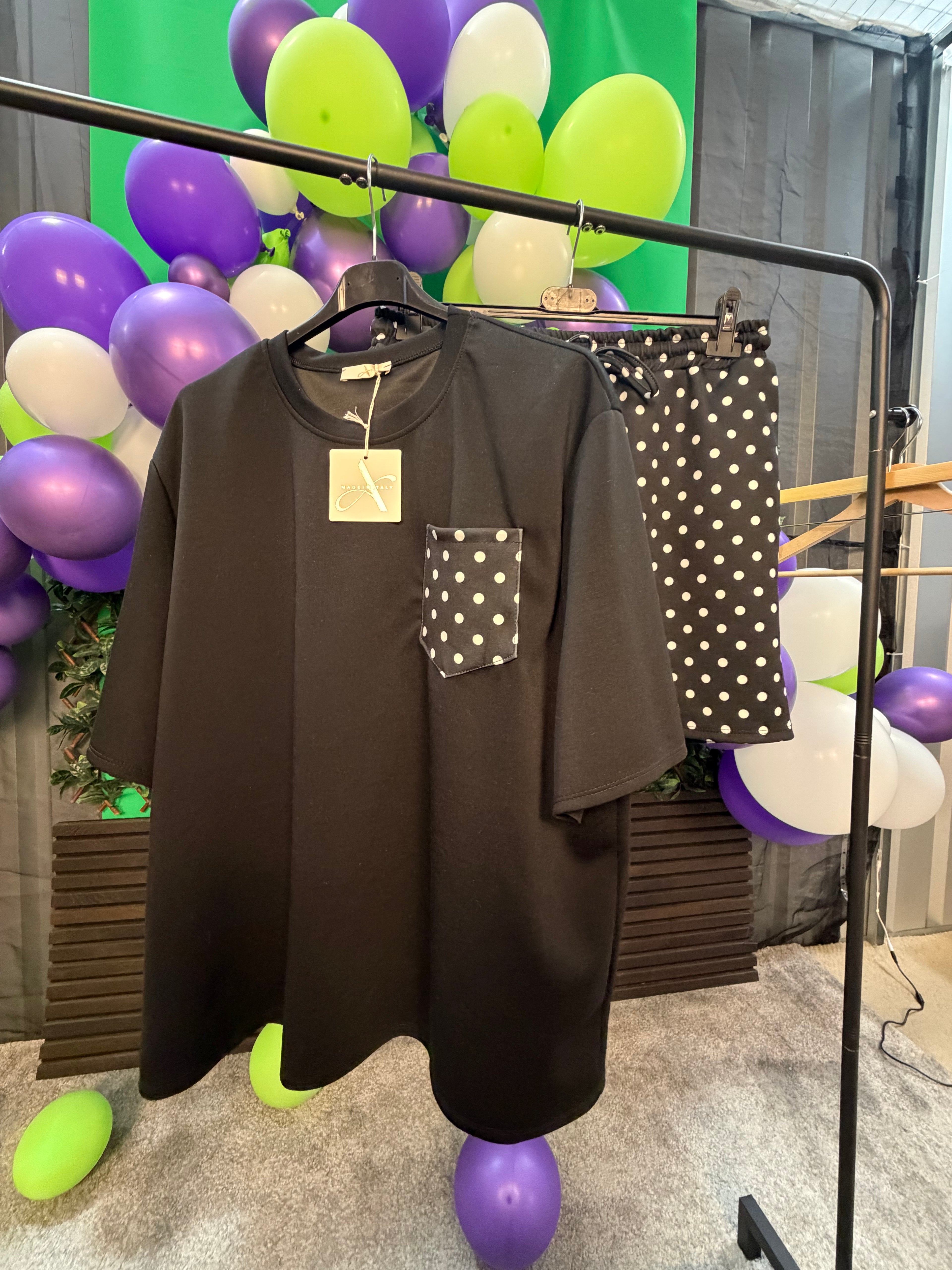 ROSIE- One Size 14-22 Polka Dot Co-Ord