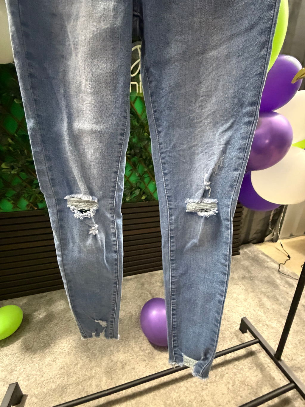 Skinny, Ripped Jeans