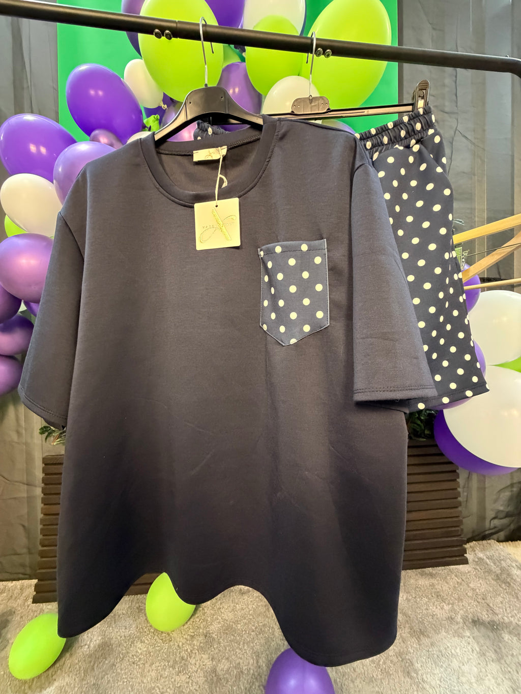 ROSIE- One Size 14-22 Polka Dot Co-Ord