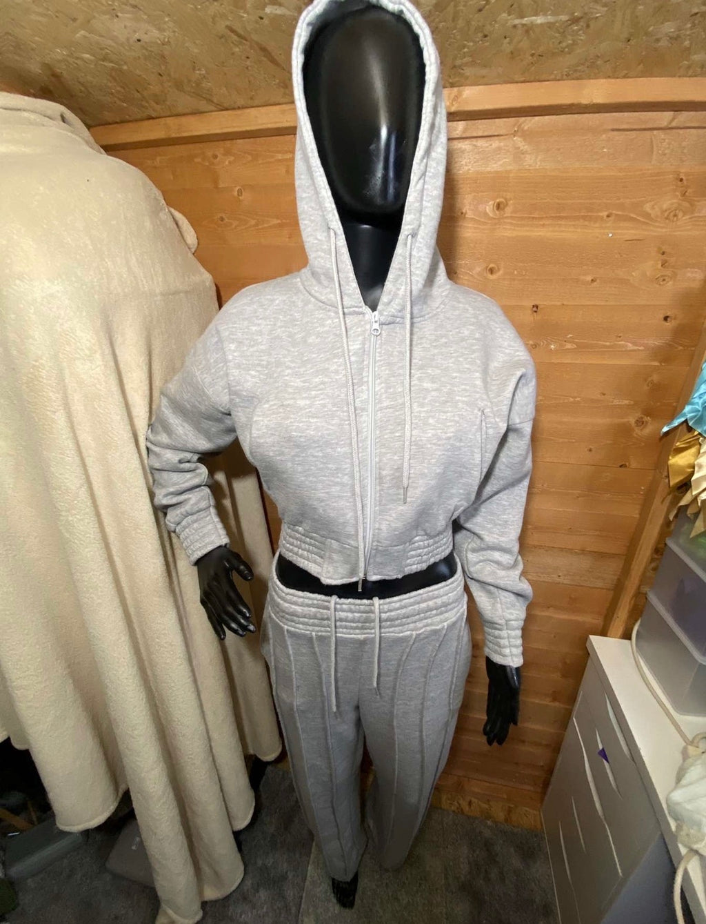 DARCIE- Cropped Zip Up Tracksuit