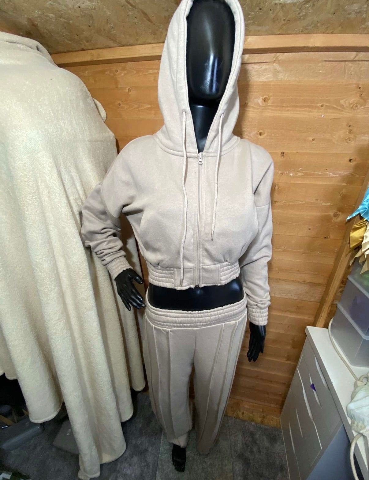 DARCIE- Cropped Zip Up Tracksuit