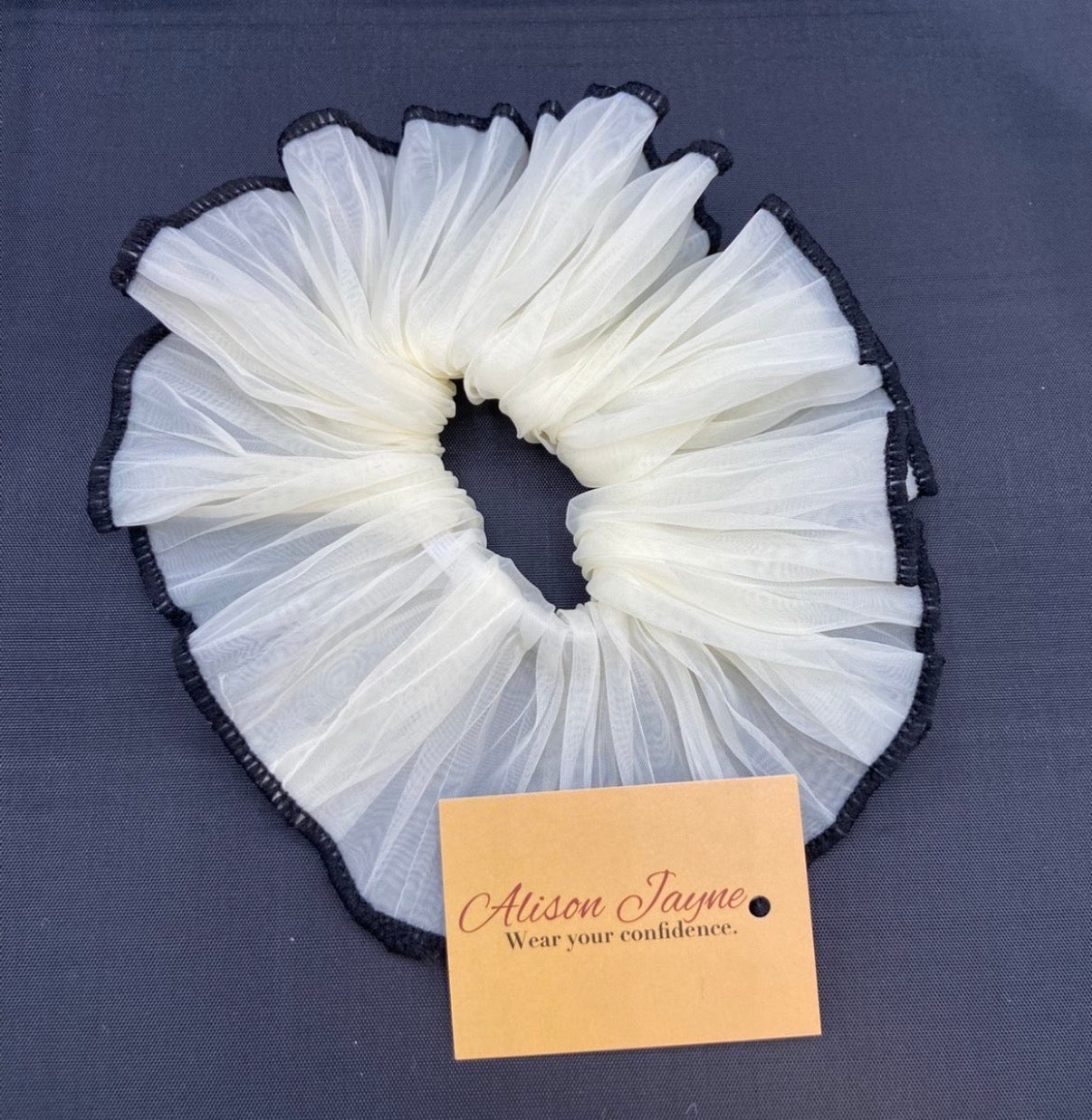 Bun Style, Thin, Chiffon Scrunchie