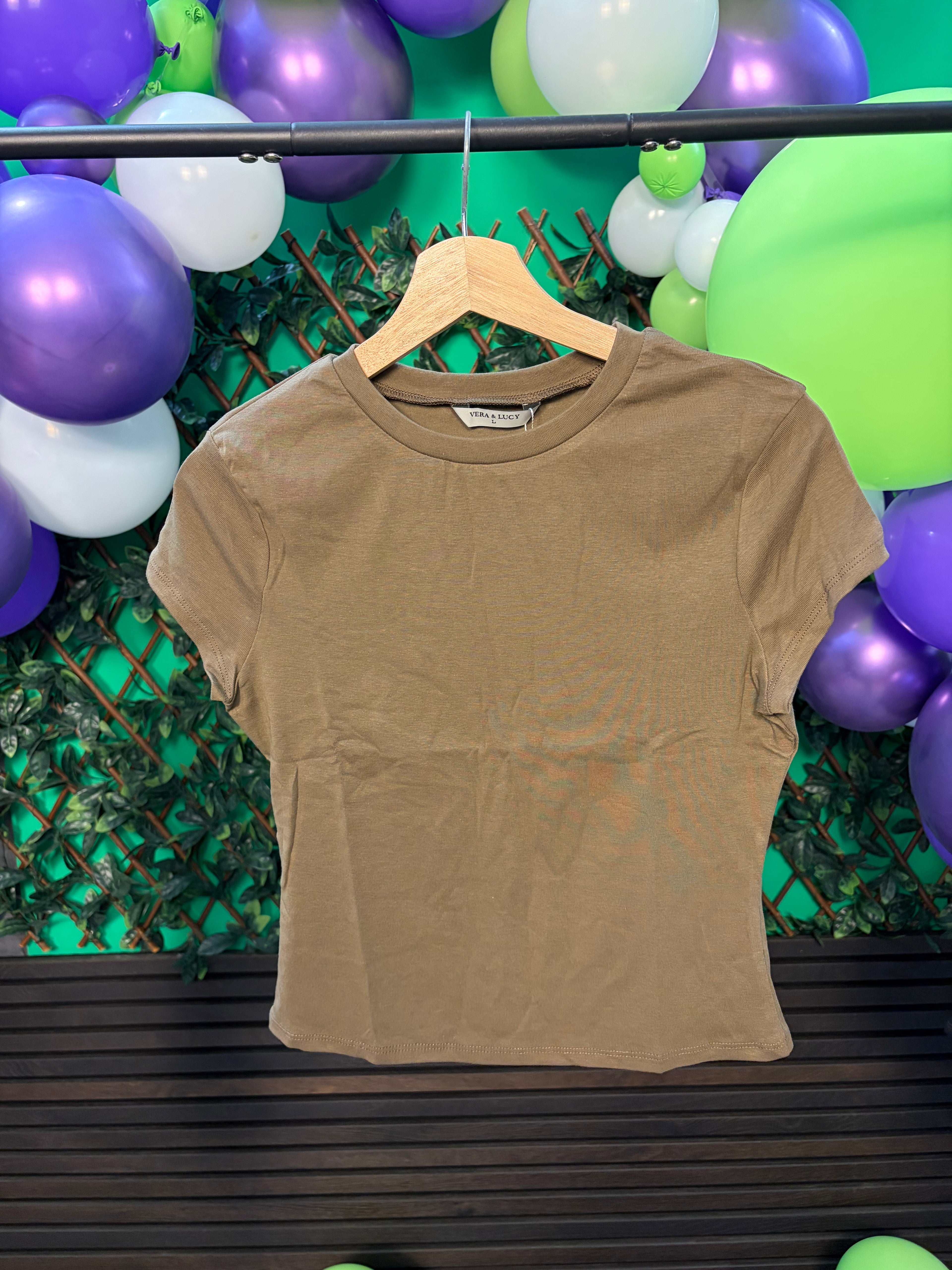 Annie- Plain Cropped T-Shirts