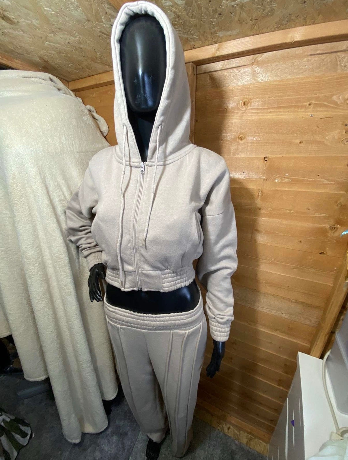 DARCIE- Cropped Zip Up Tracksuit
