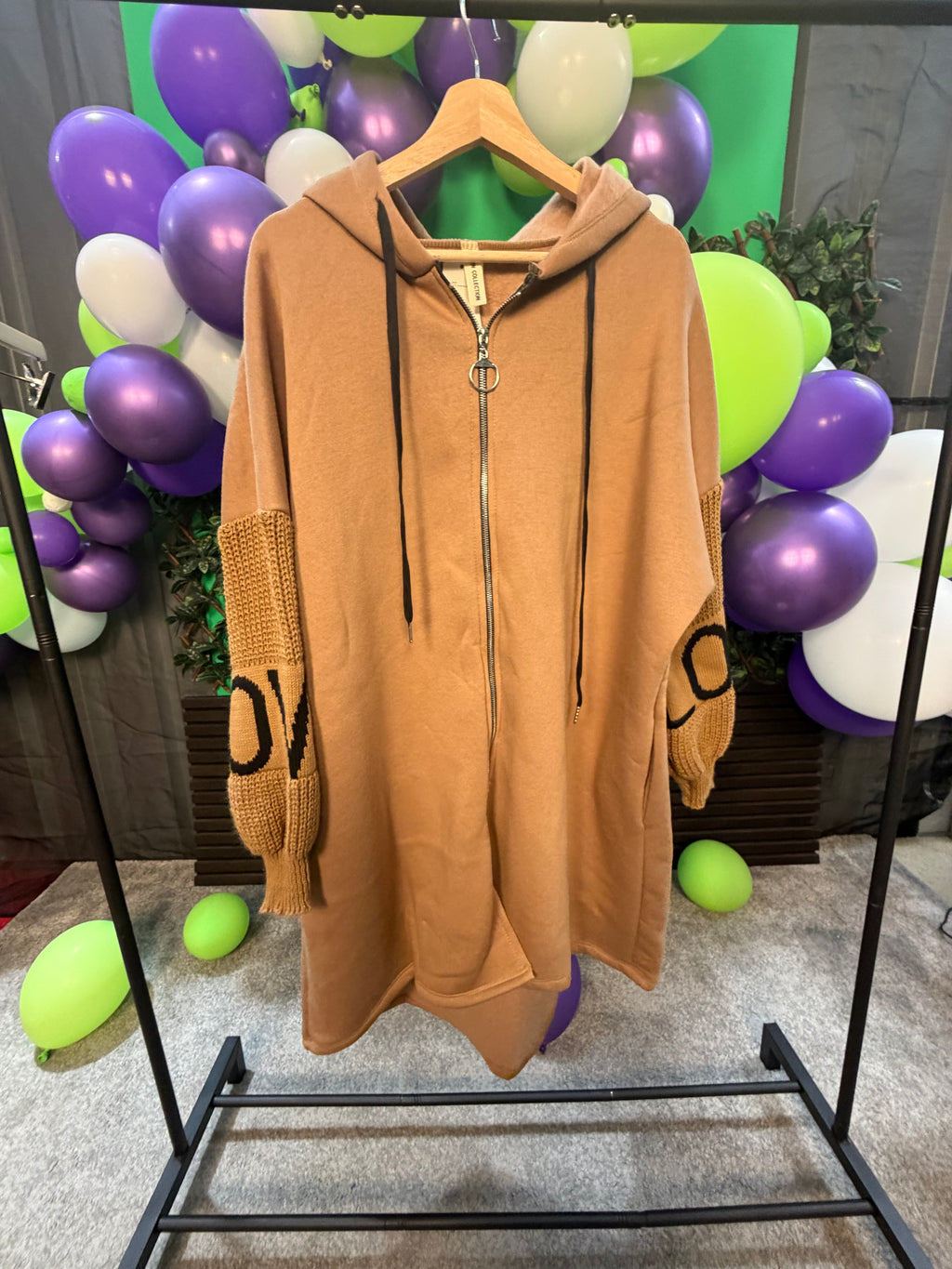 Oversized, Zip Up Hoodie
