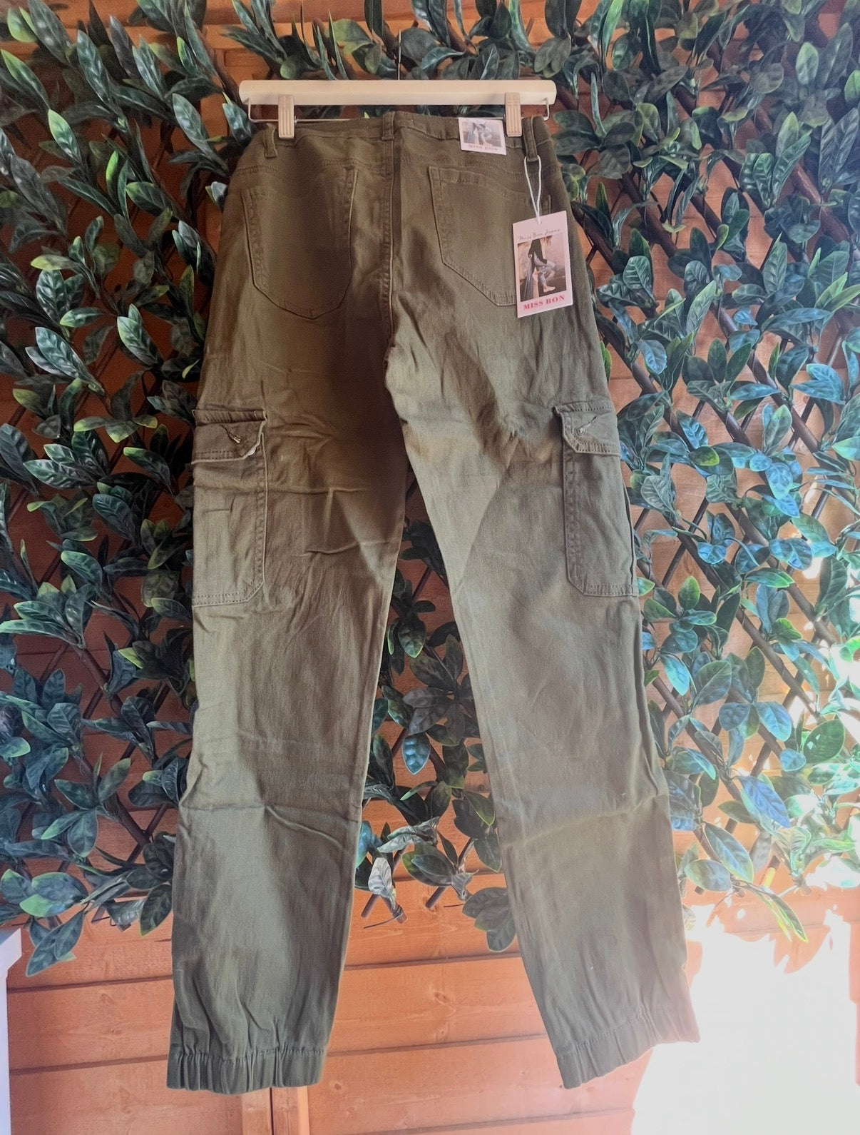 Miss Bon Cargo Style Trousers