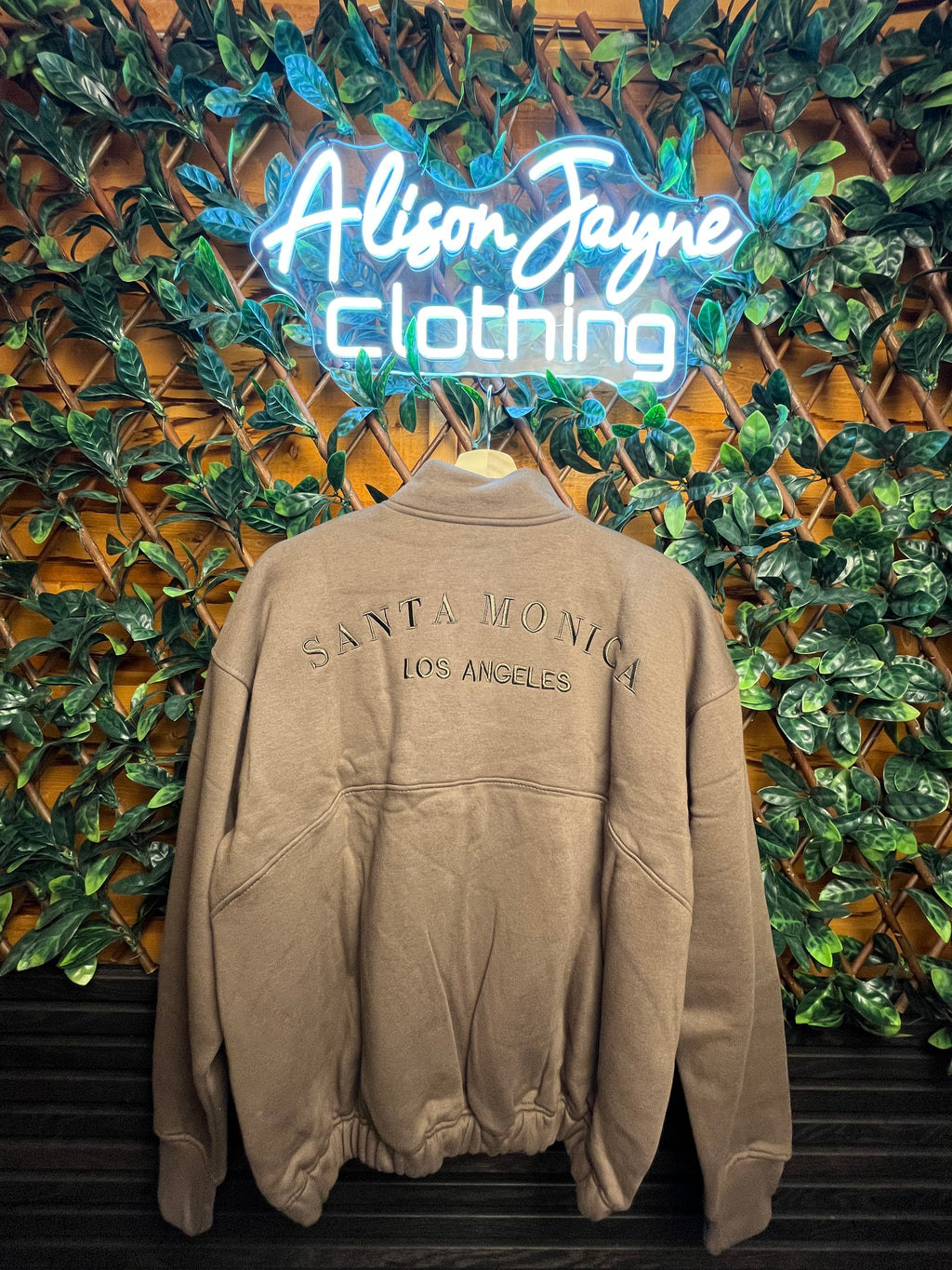 Santa Monica Half Zip Fleece Lined Jumper.
