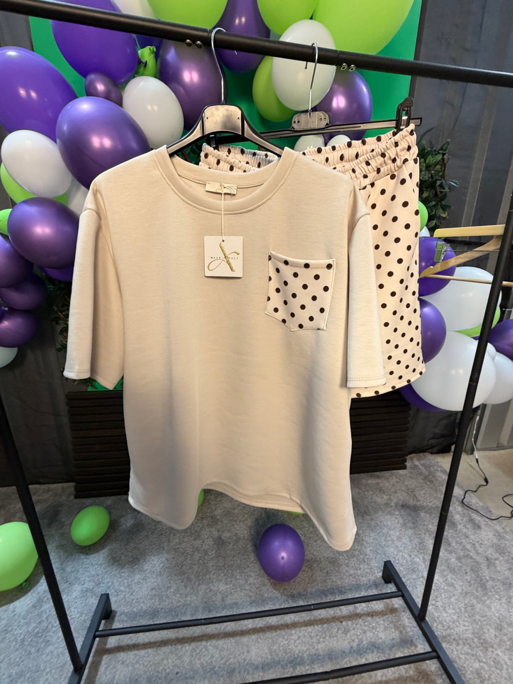 ROSIE- One Size 14-22 Polka Dot Co-Ord