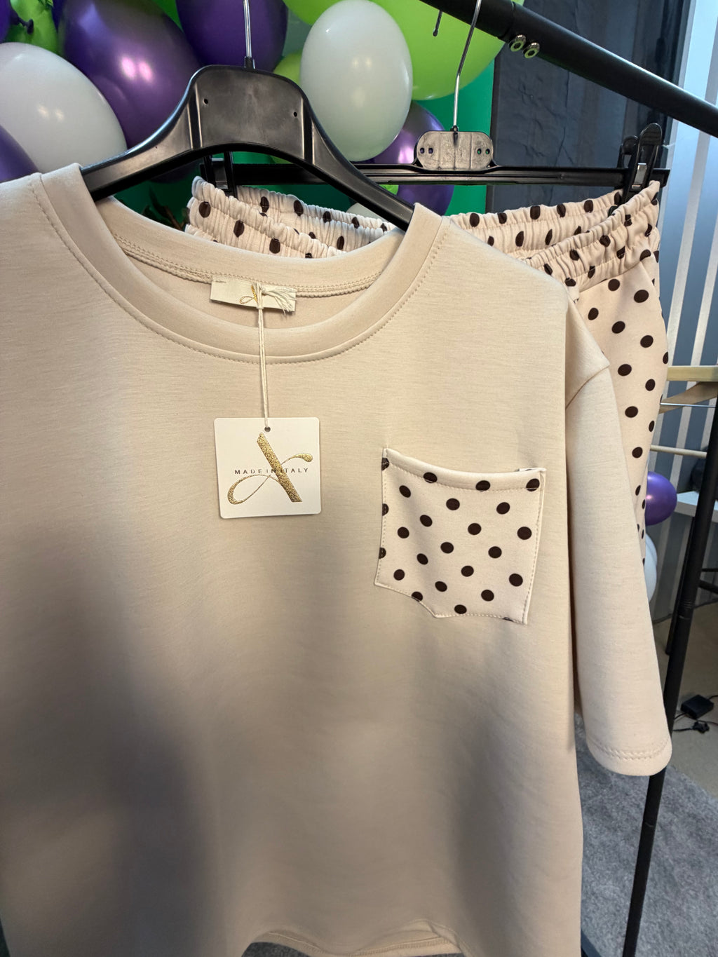 ROSIE- One Size 14-22 Polka Dot Co-Ord