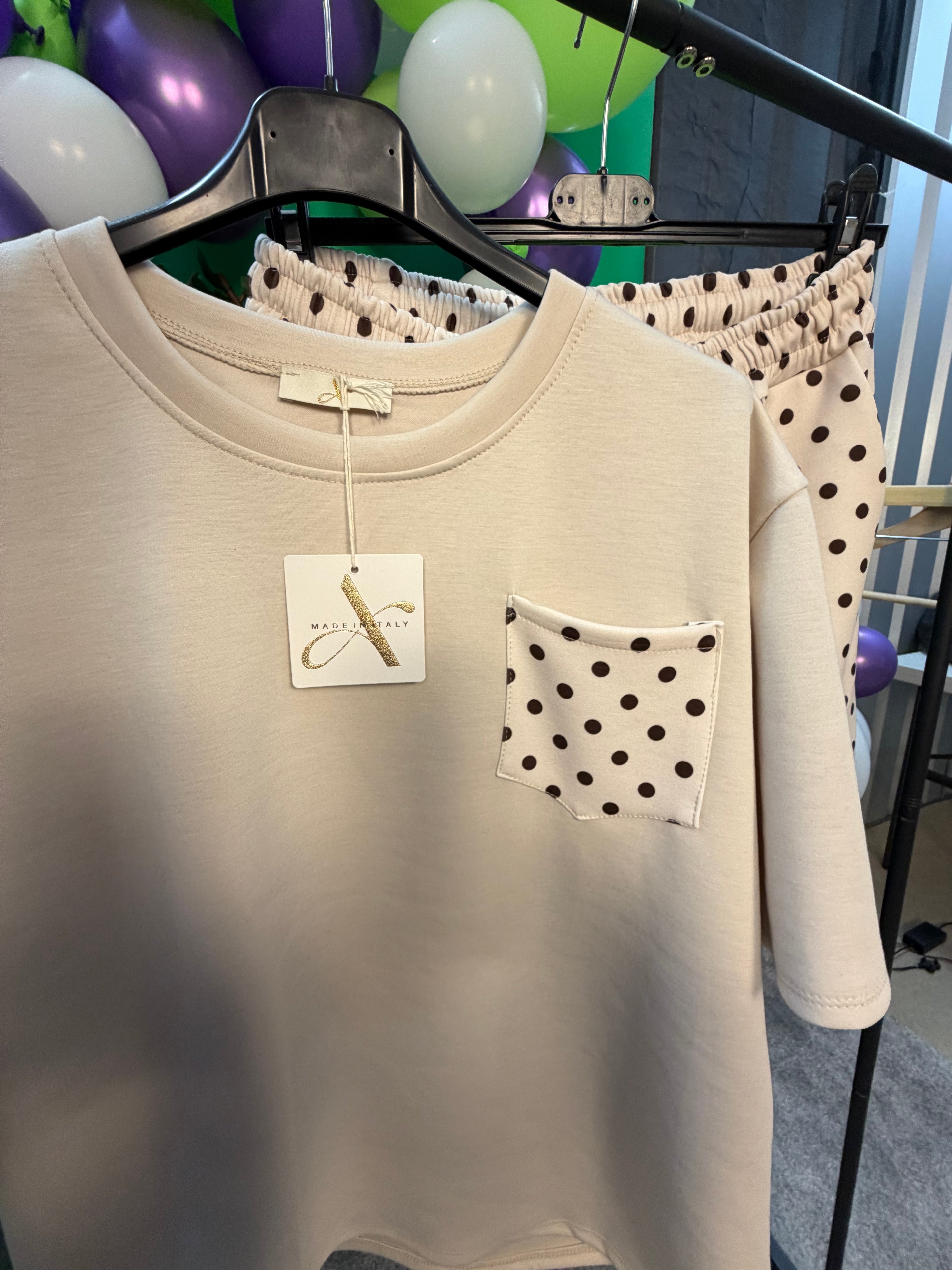 ROSIE- One Size 14-22 Polka Dot Co-Ord