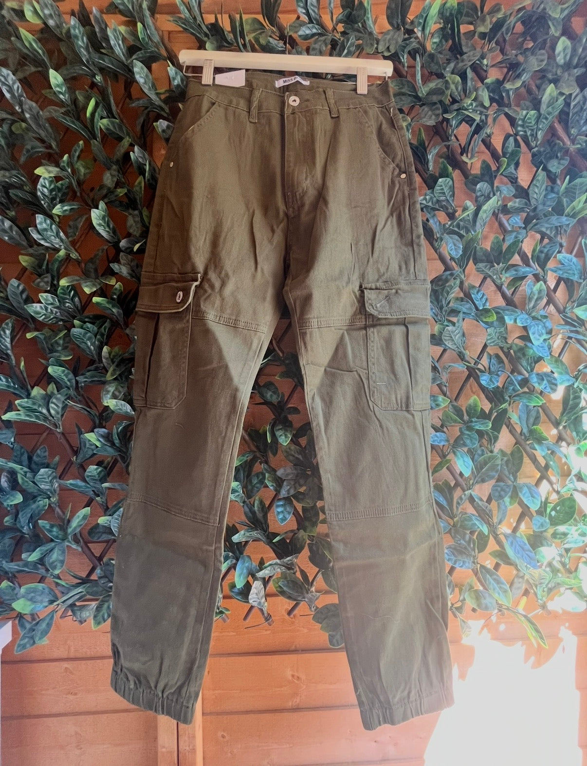 Miss Bon Cargo Style Trousers