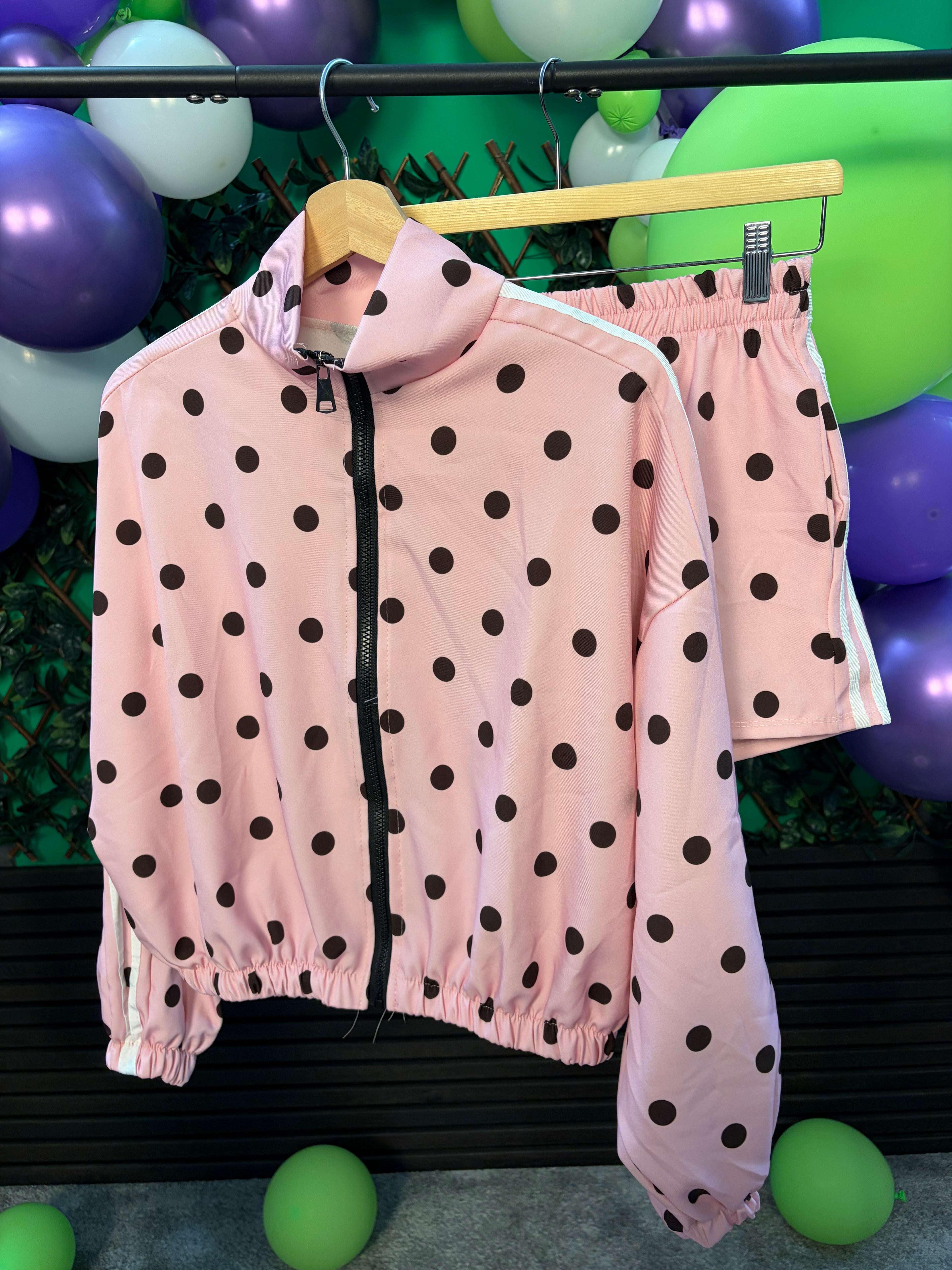 Dottie- Polka Dot Jacket and Shorts