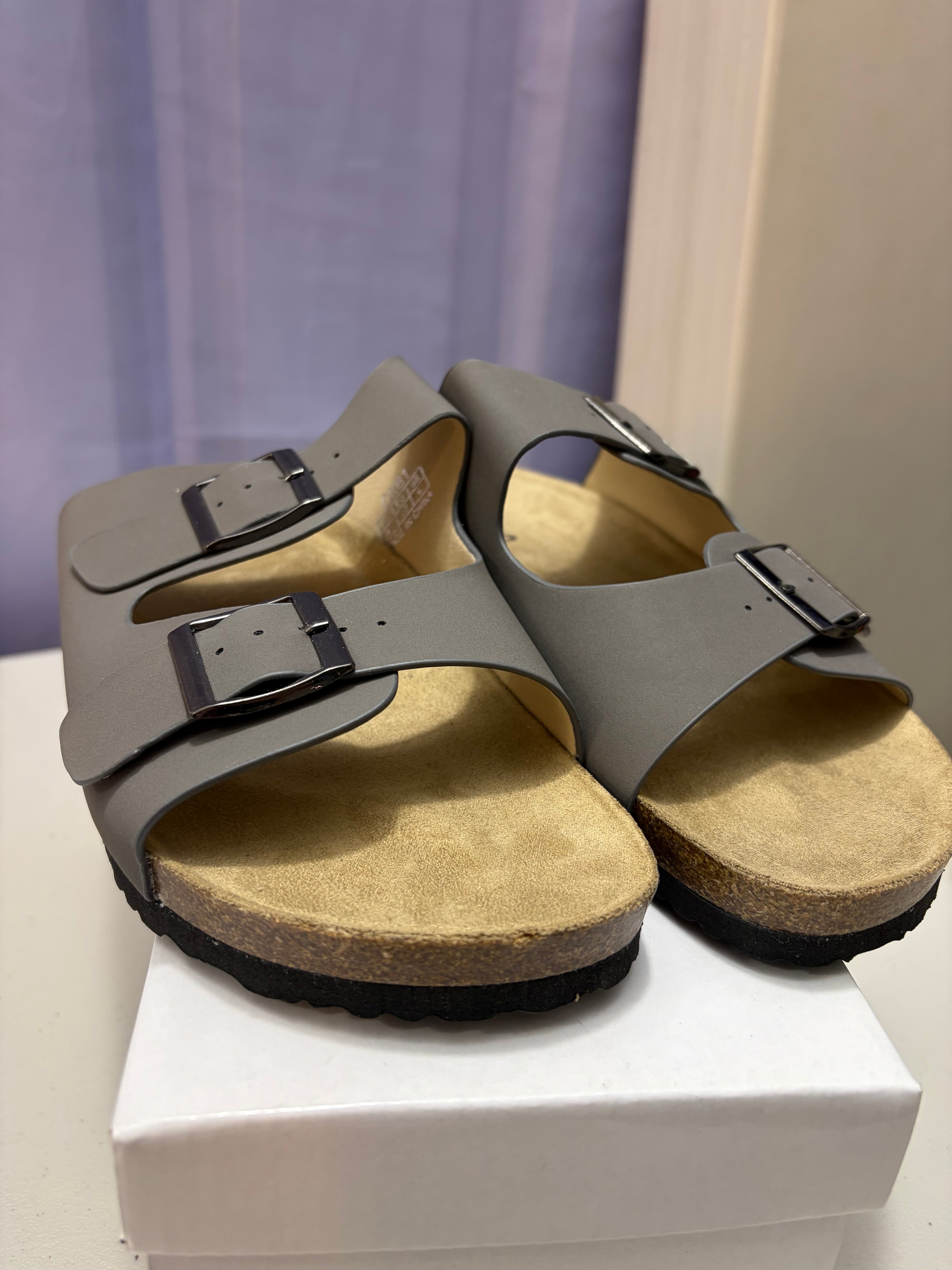 Joey- Nubuck Style, Double Strap Sandal.