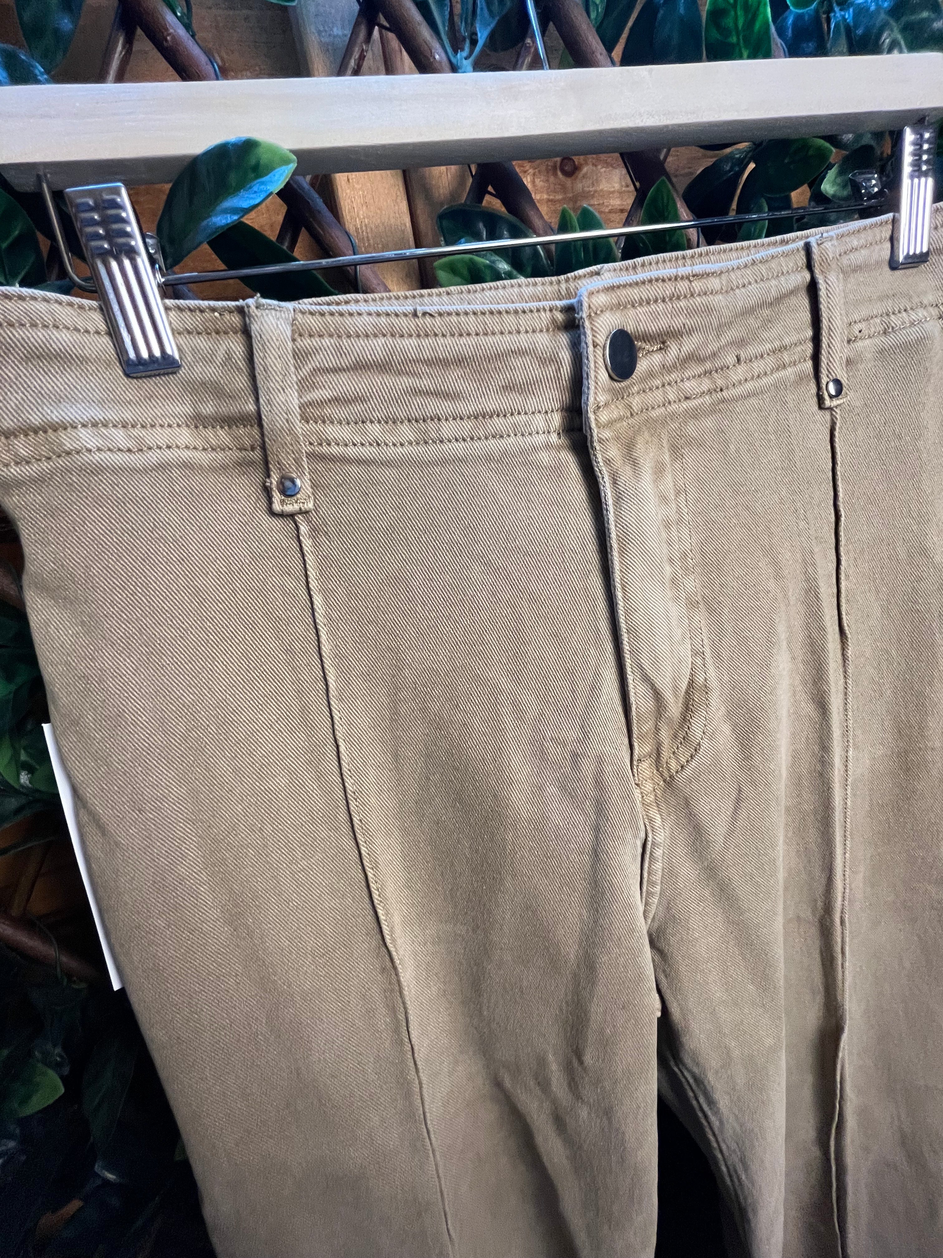 Front Seam, High Waisted, Wide Leg Jeans- 31 inch inside leg.