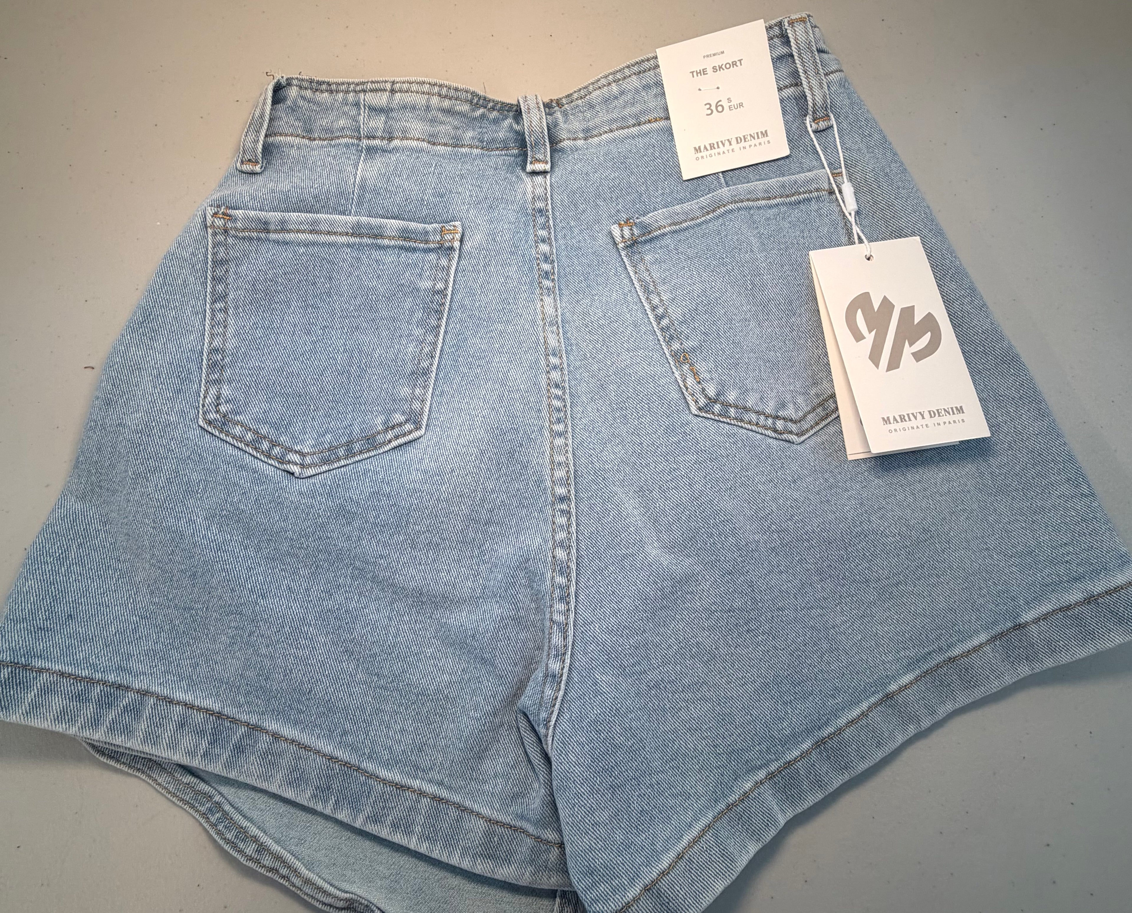 Bow Denim Skort