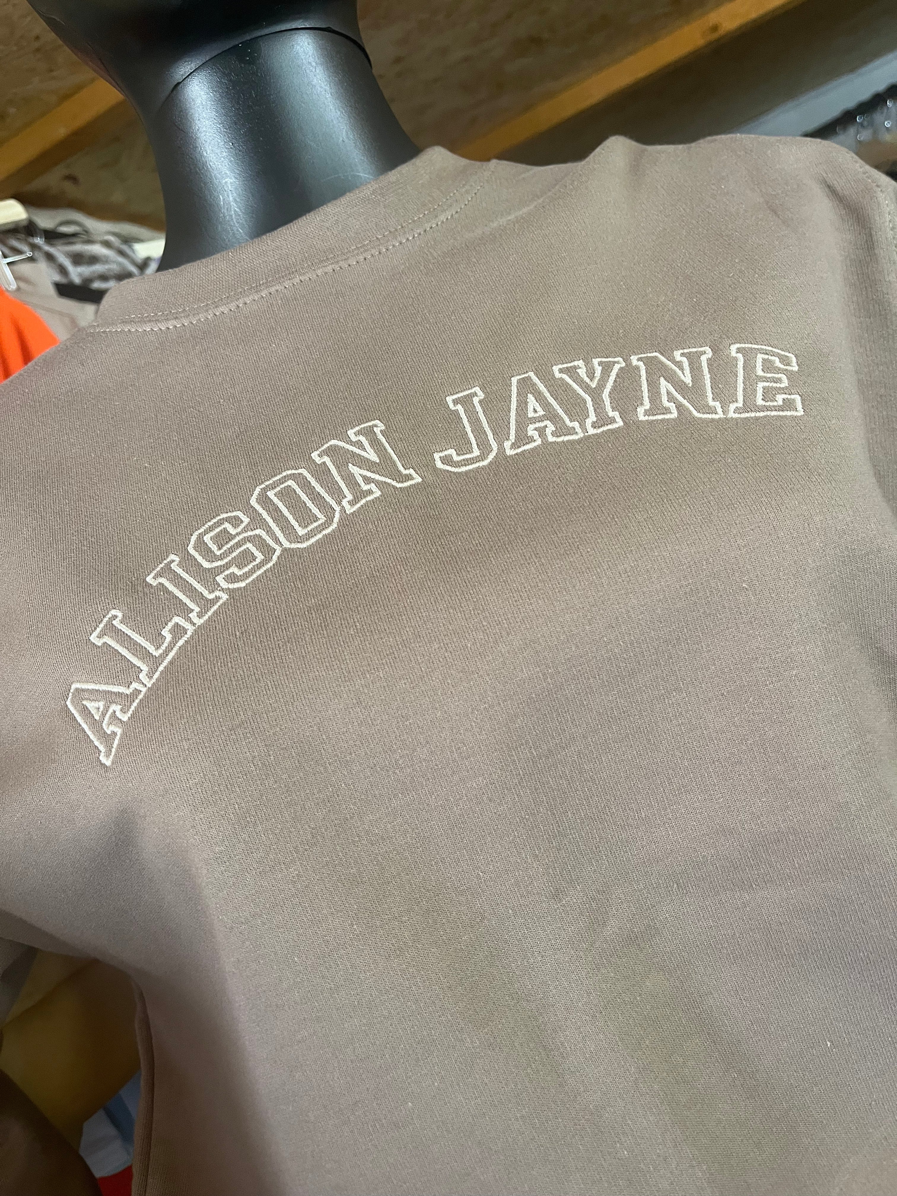 Alison Jayne: Class of 64' Varsity Sweatshirt.