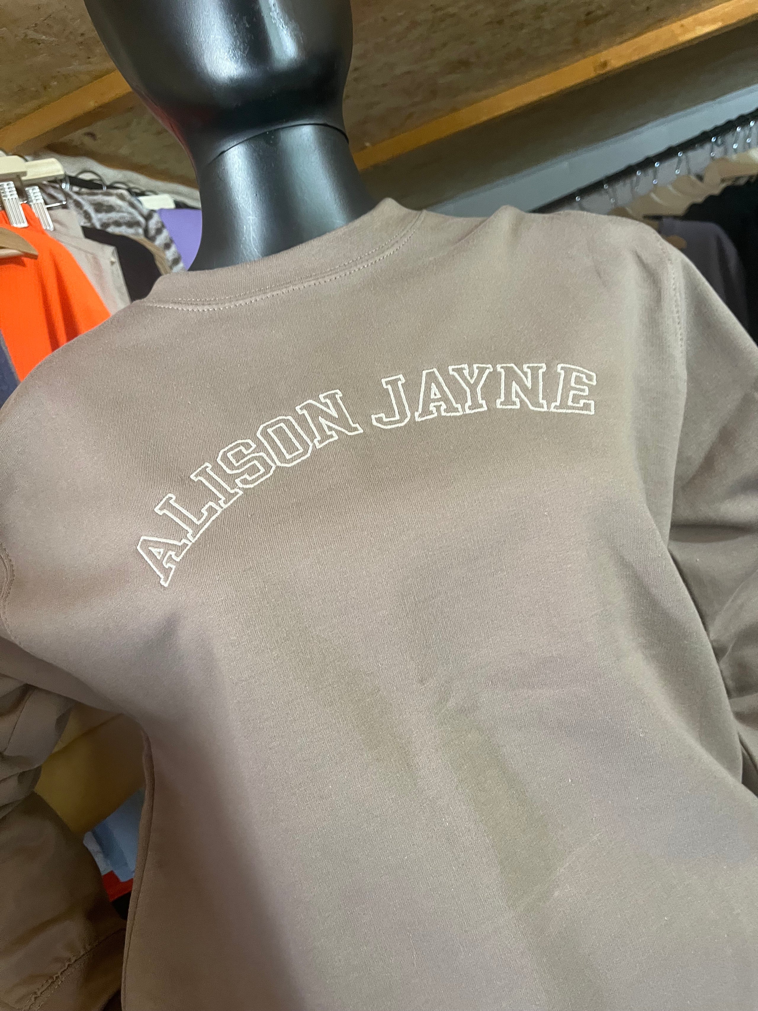 Alison Jayne: Class of 64' Varsity Sweatshirt.