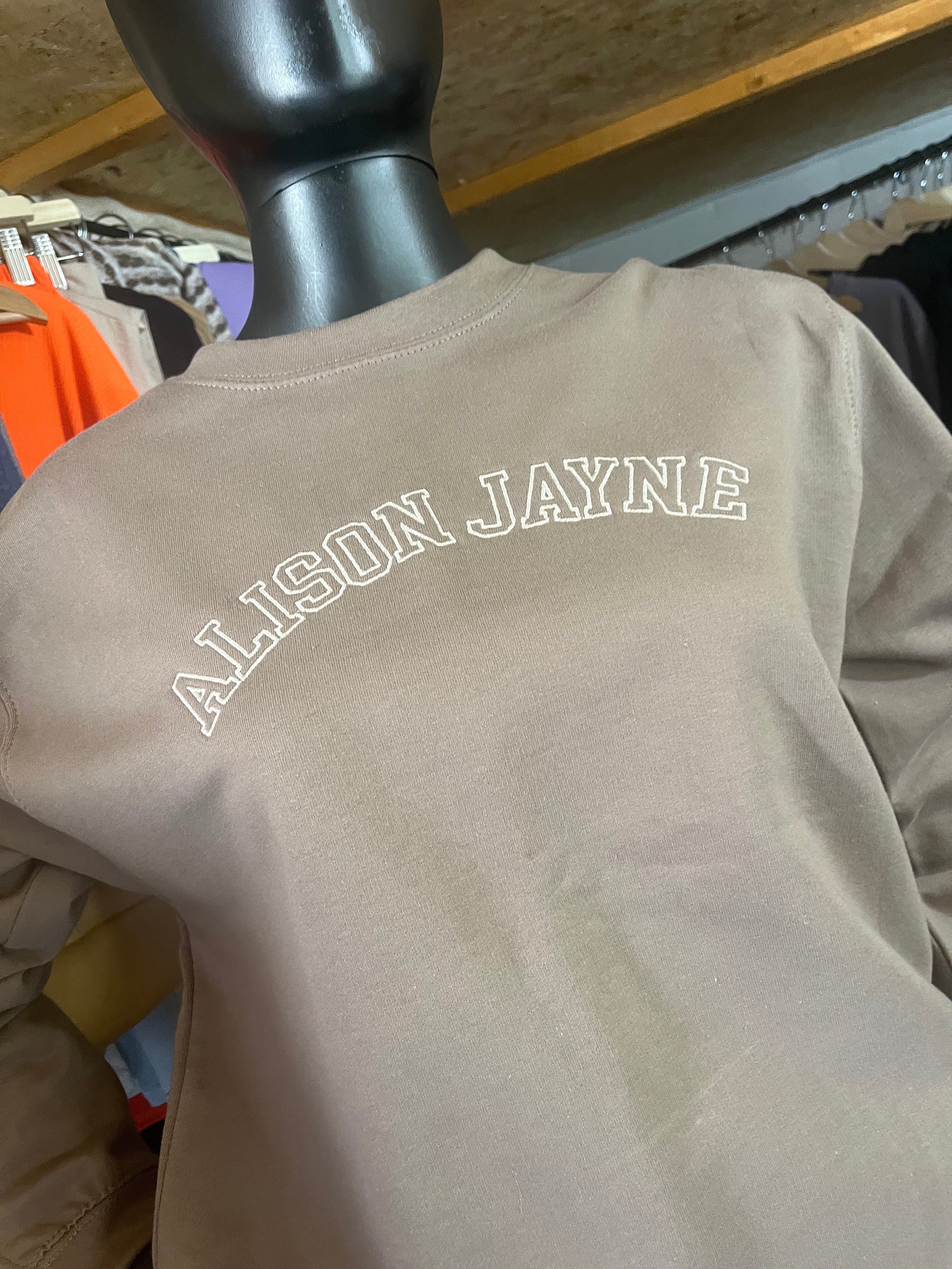 Alison Jayne: Class of 64' Varsity Sweatshirt.
