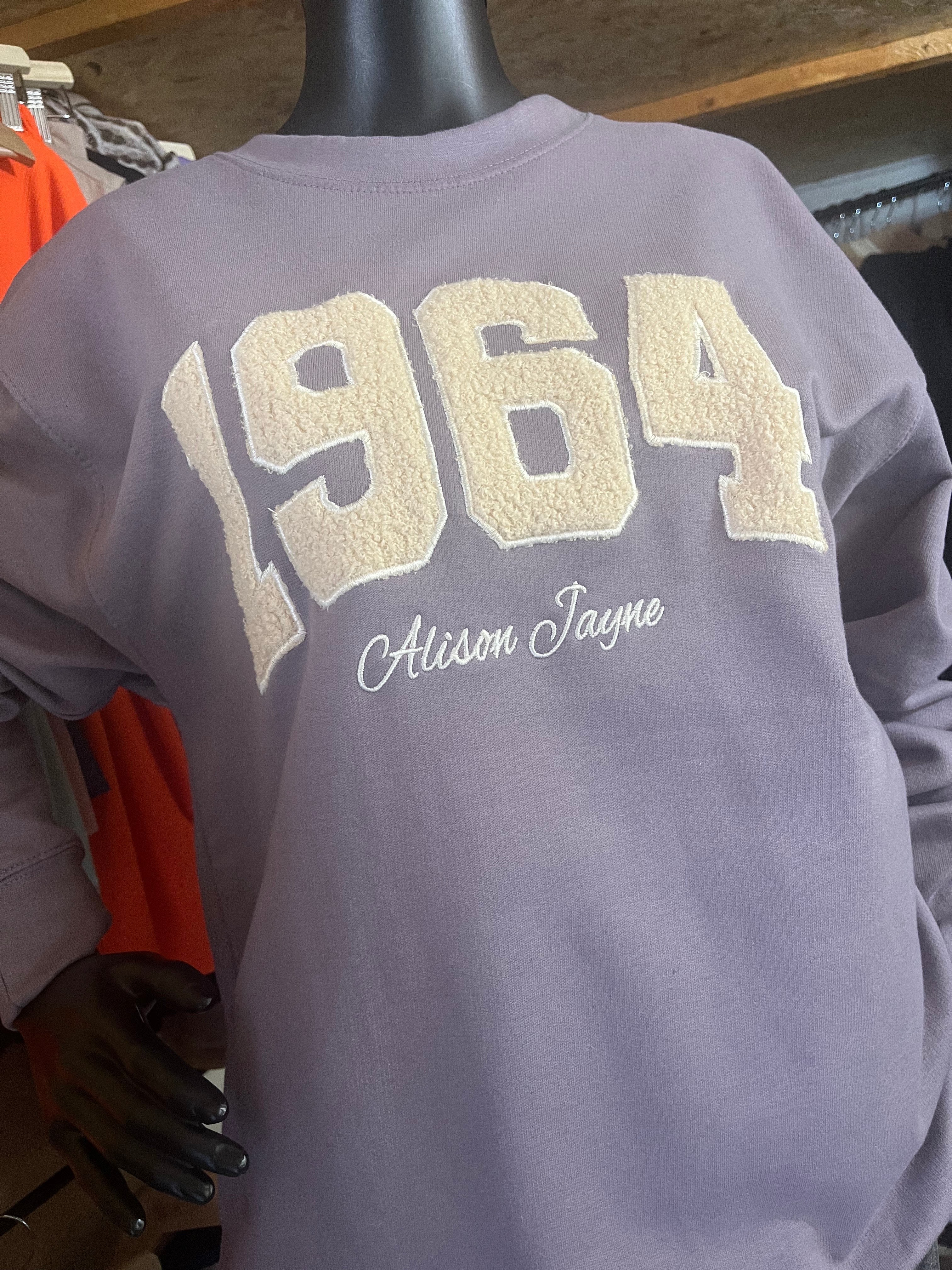 Alison Jayne: Class of 64' "1964" Sweatshirt.