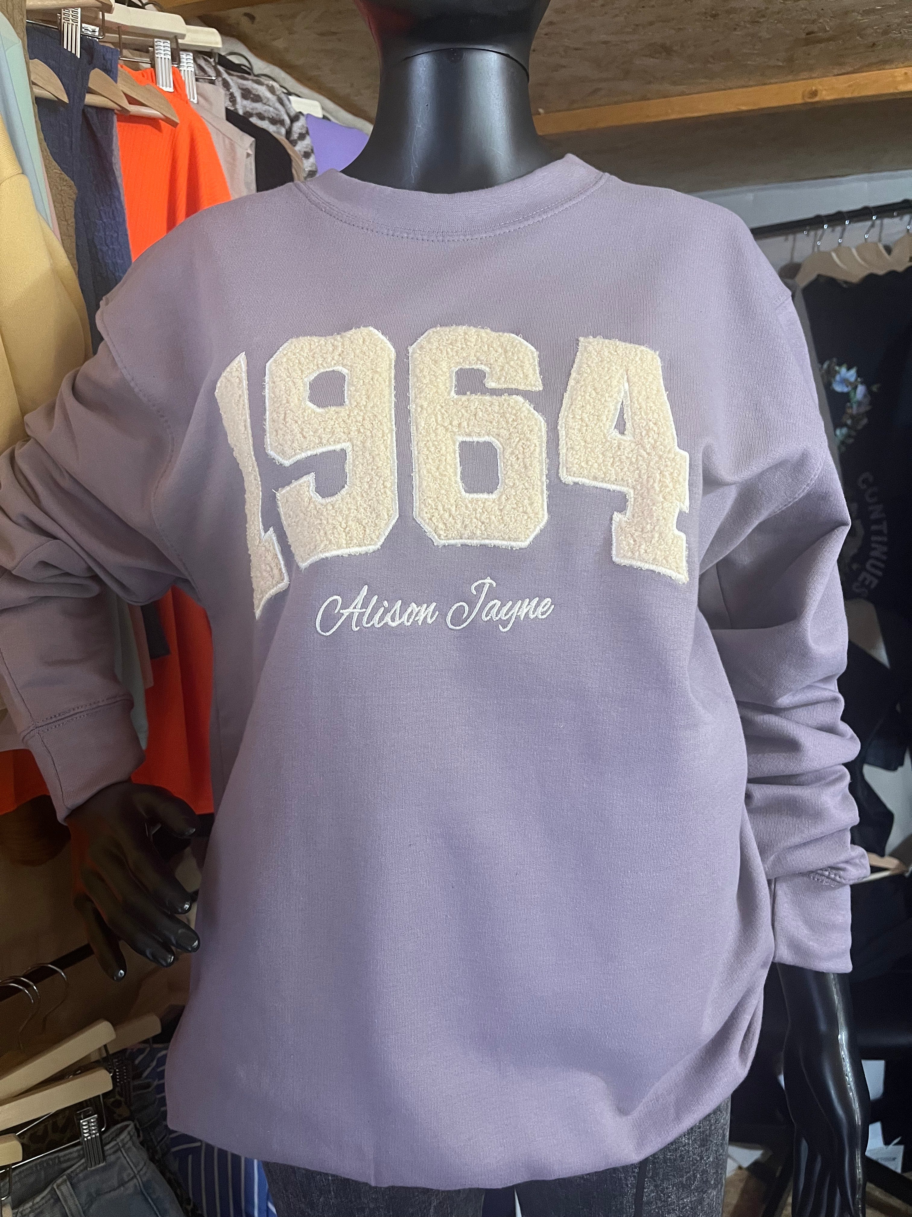 Alison Jayne: Class of 64' "1964" Sweatshirt.